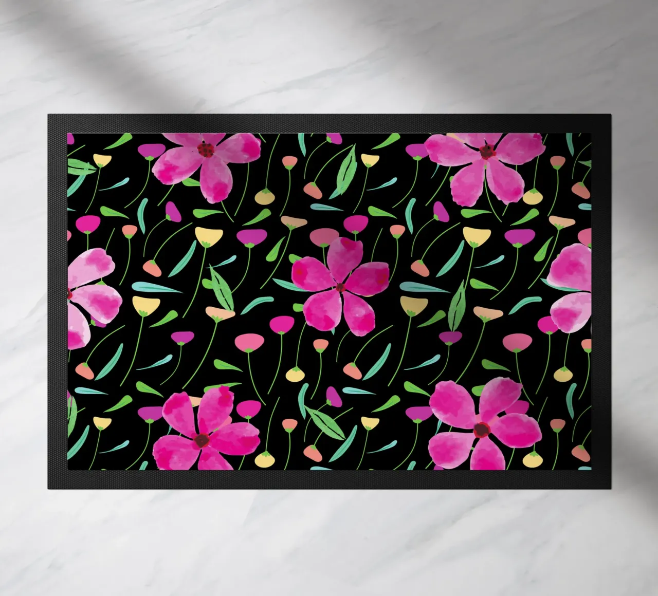 Botanical pattern 24 doormat by Little Dean