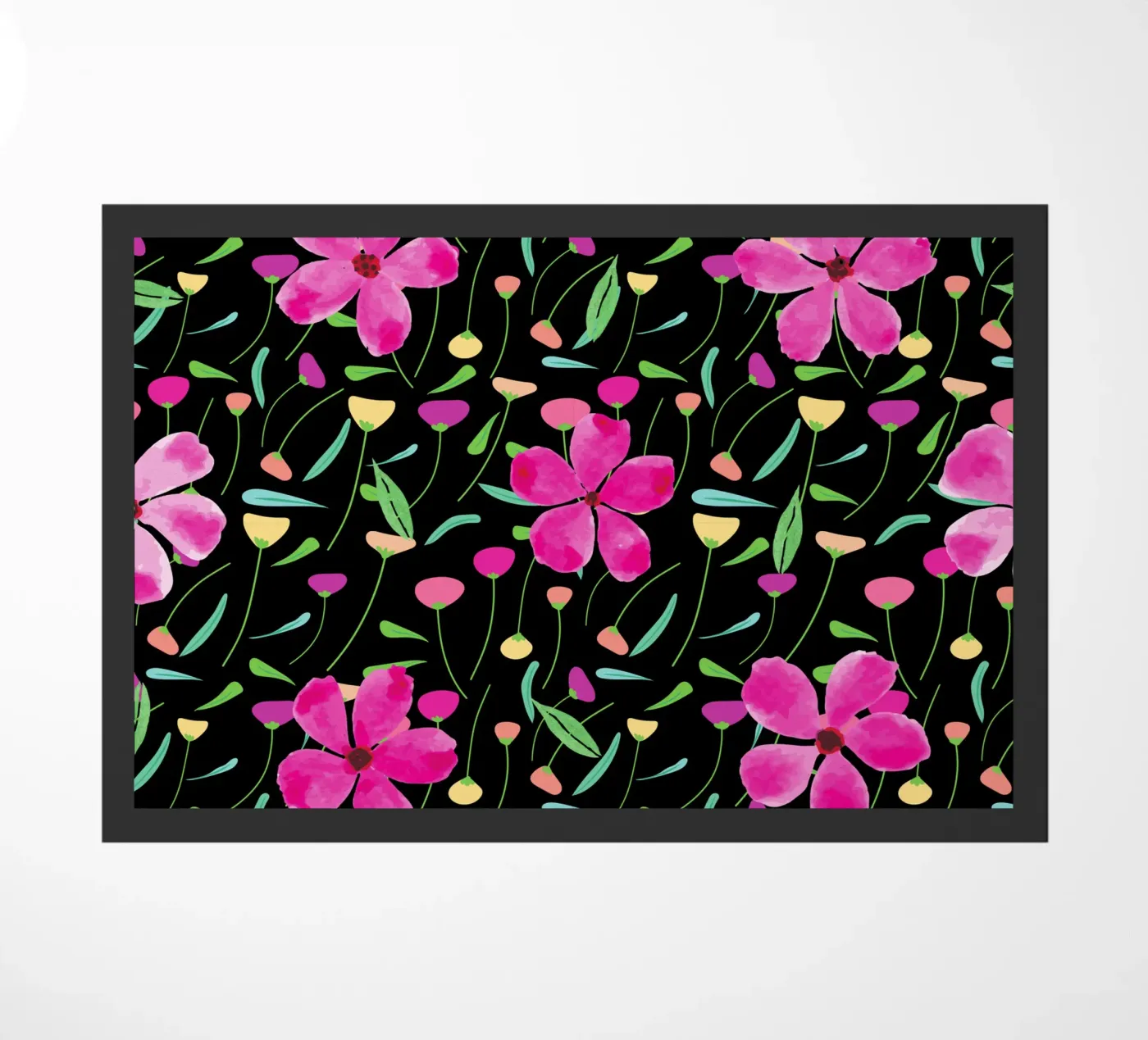 Botanical pattern 24 Fußmatte von Little Dean