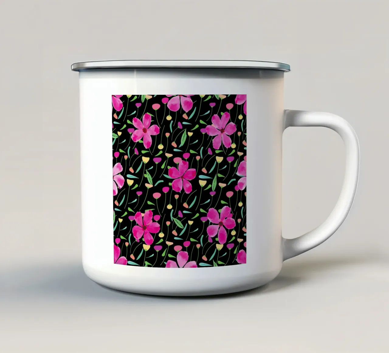 Motivo botanico 24 tazza in smalto da Little Dean