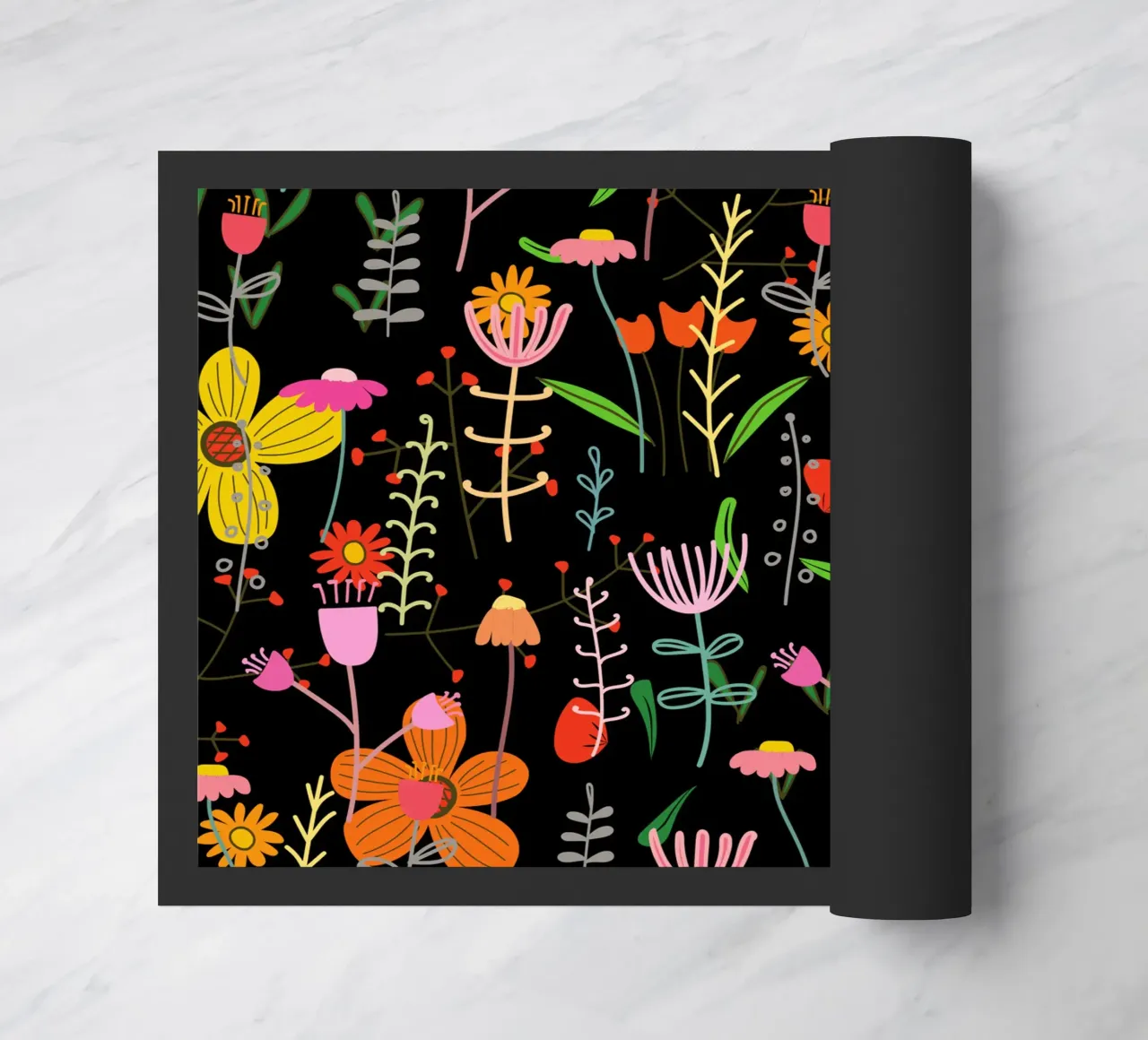 Botanical pattern 25 doormat by Little Dean