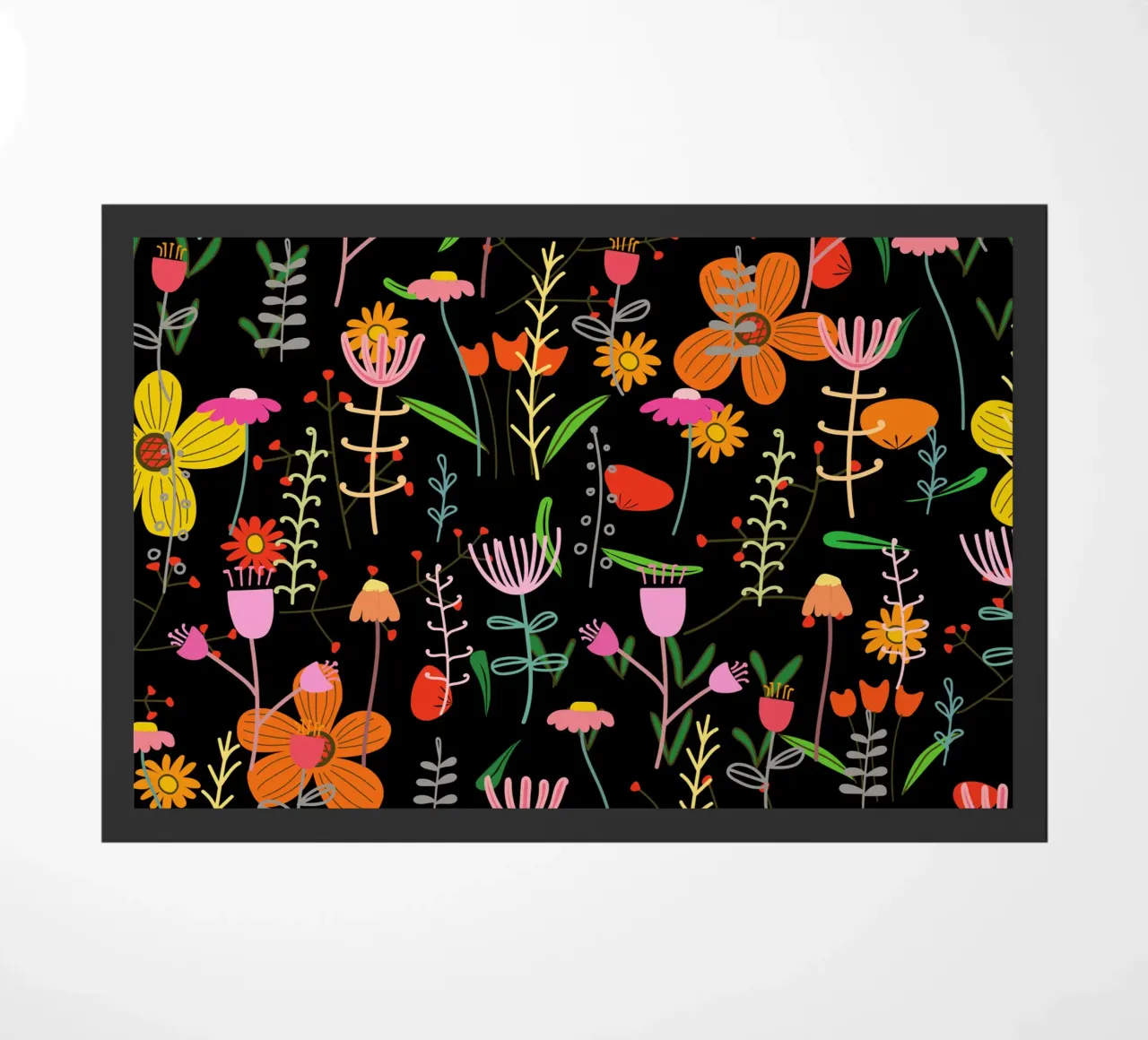Botanical pattern 25 doormat by Little Dean