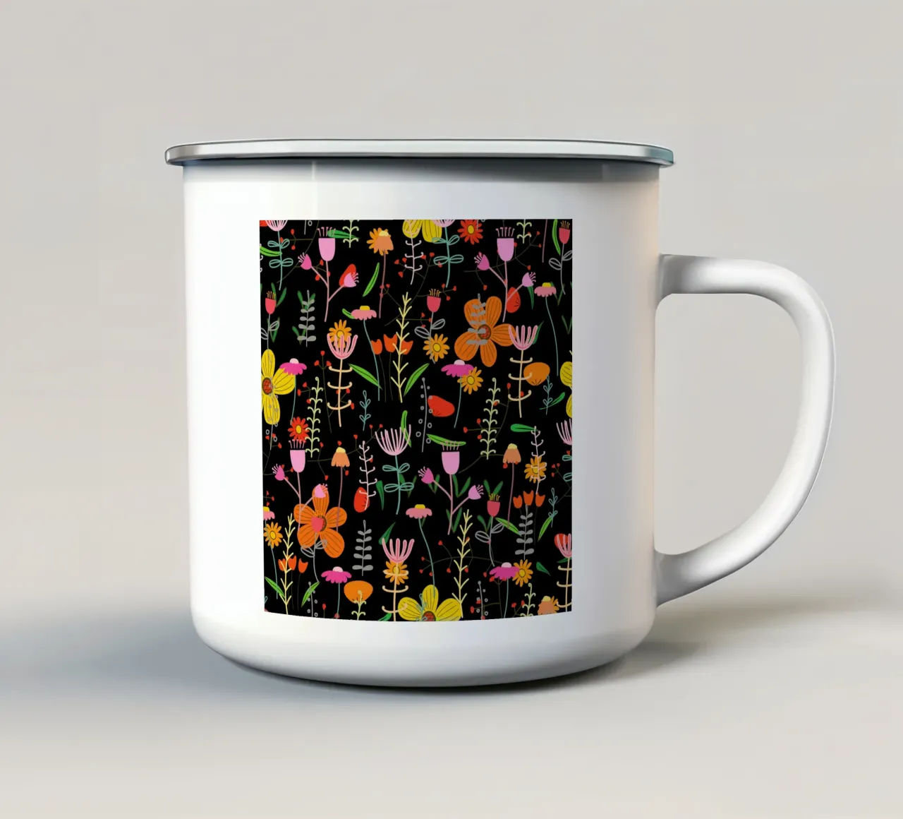 Motivo botanico 25 tazza in smalto da Little Dean