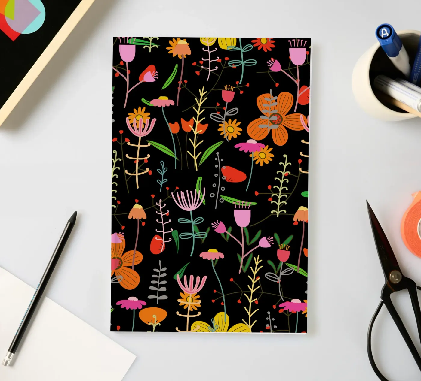 Botanical pattern 25 notebook by Little Dean