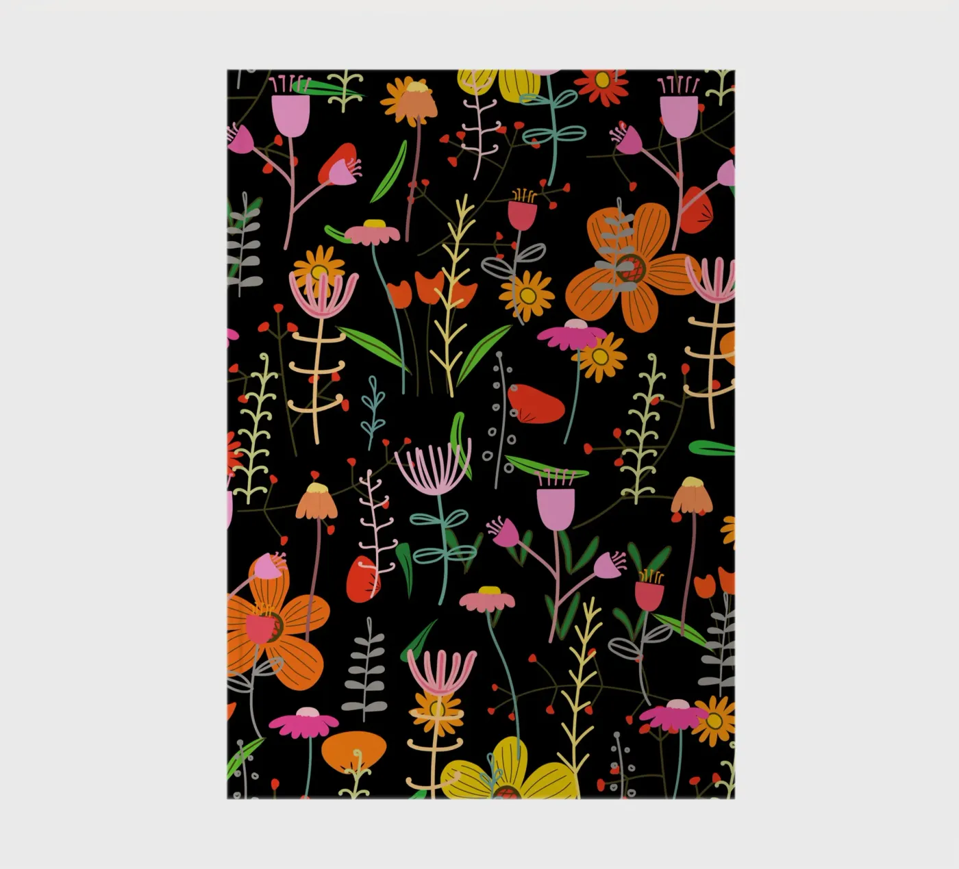 Botanical pattern 25 notebook by Little Dean