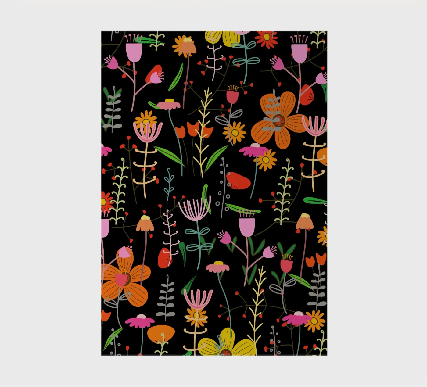 Botanical pattern 25 notebook by Little Dean