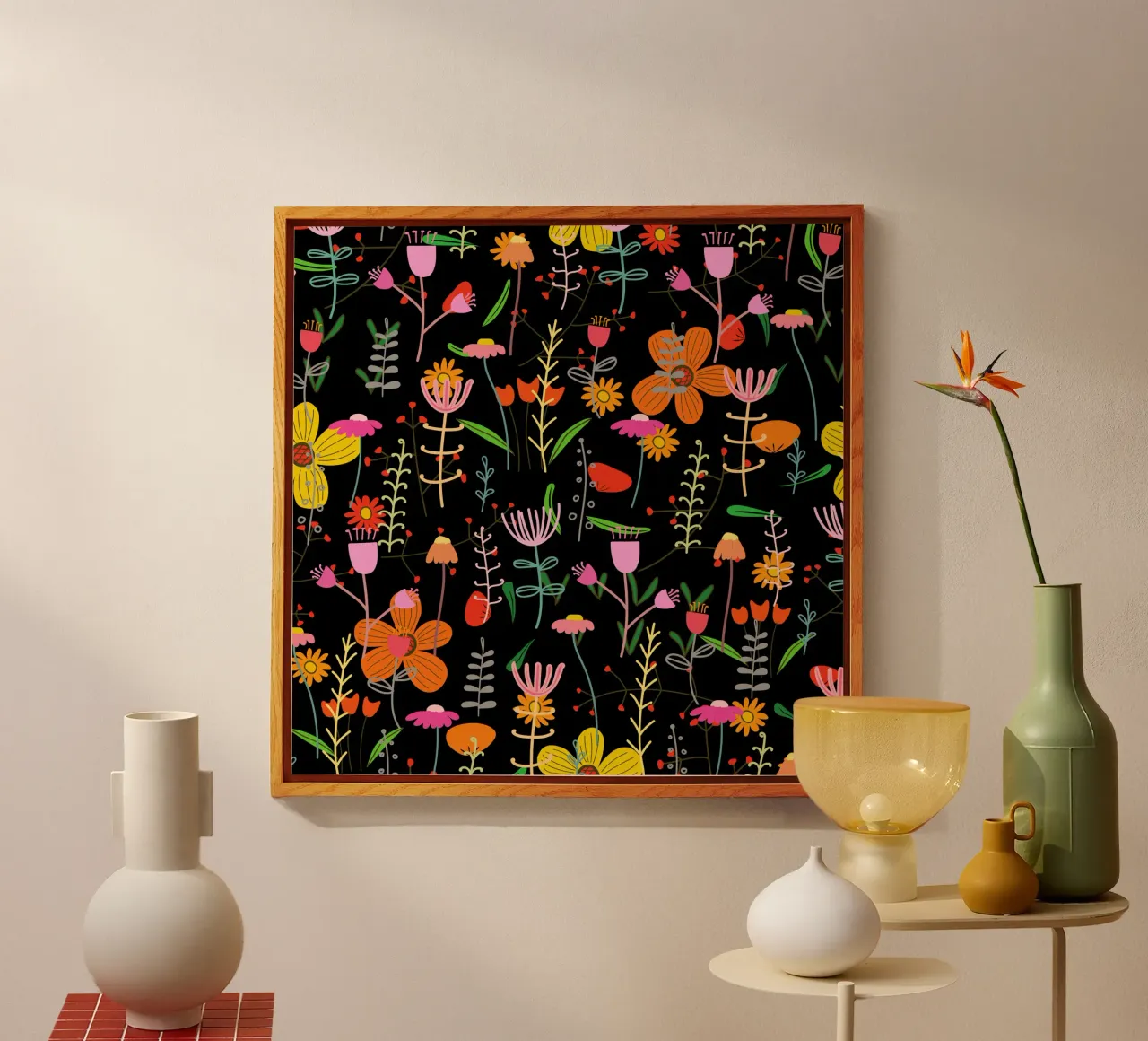 Botanical pattern 25 Acryl-Glas von Little Dean