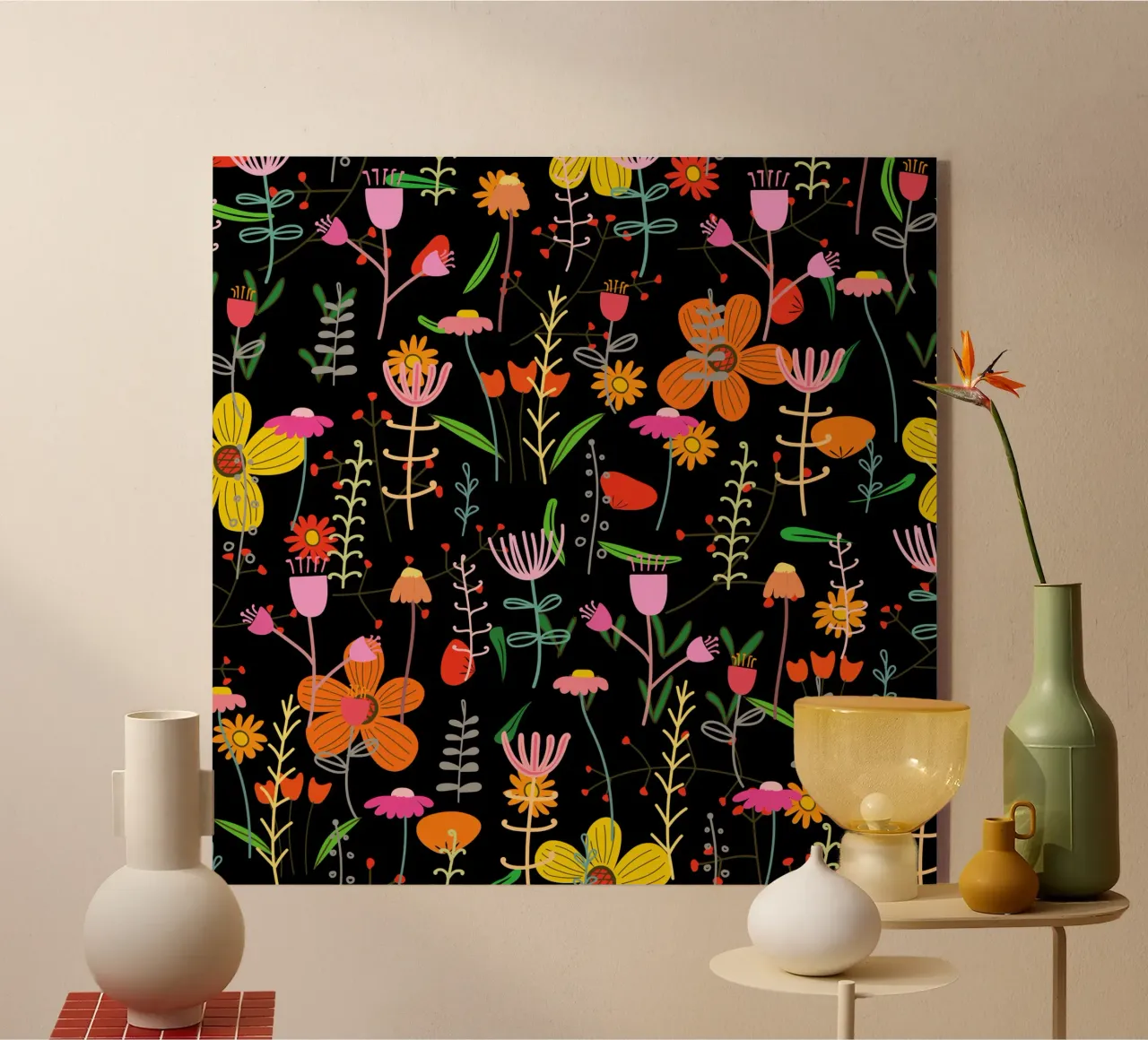 Botanical pattern 25 Acryl-Glas von Little Dean