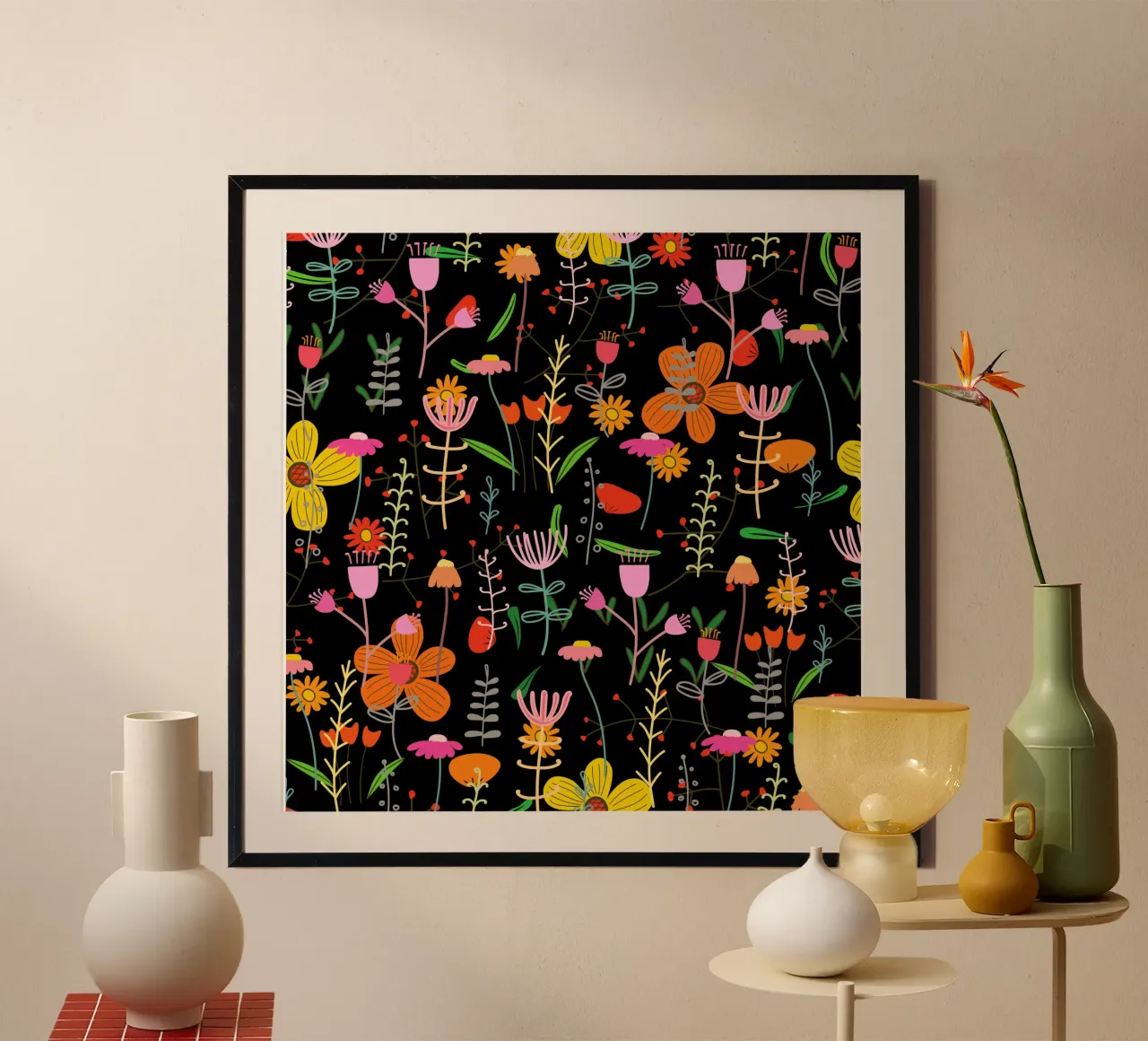 Botanical pattern 25 poster by Little Dean