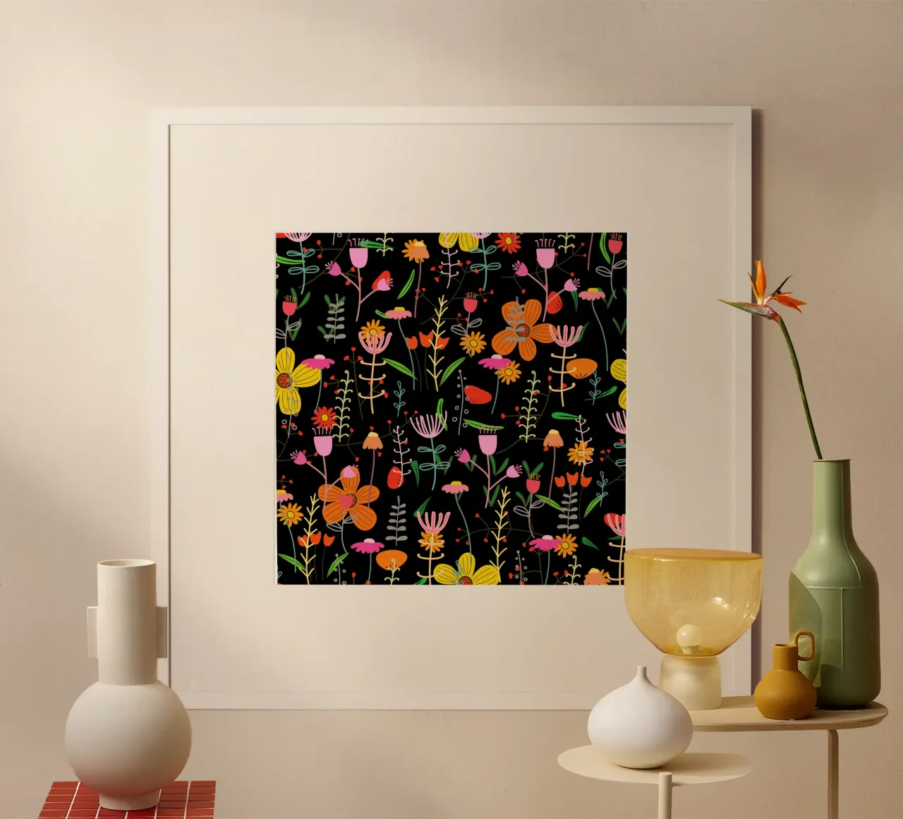 Botanical pattern 25 poster by Little Dean