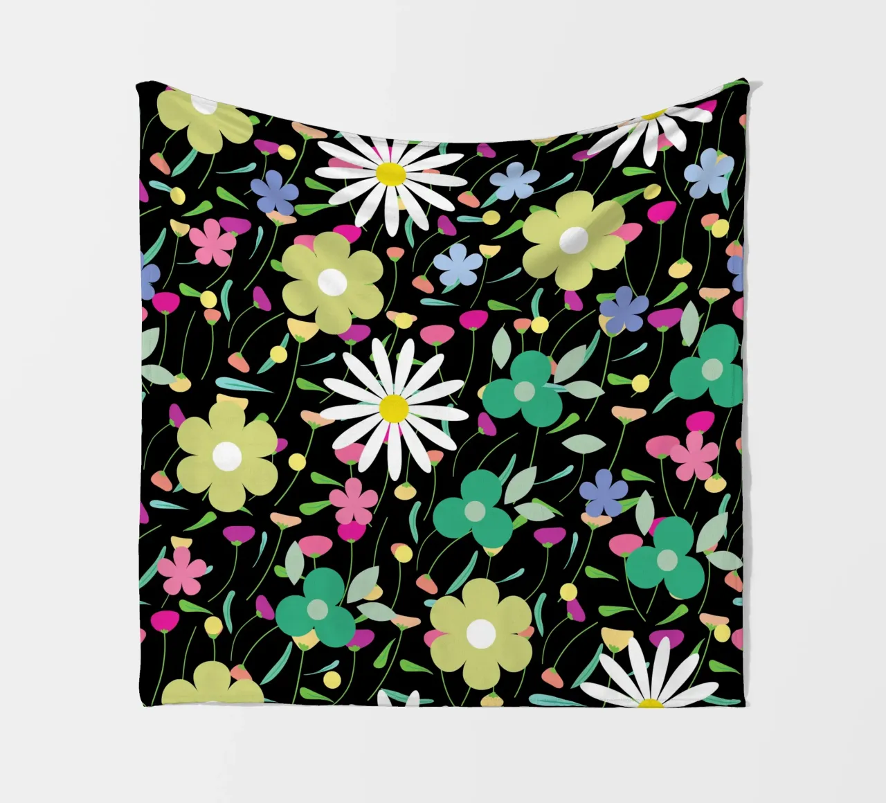 Botanisches Muster 26 Fleecedecke von Little Dean