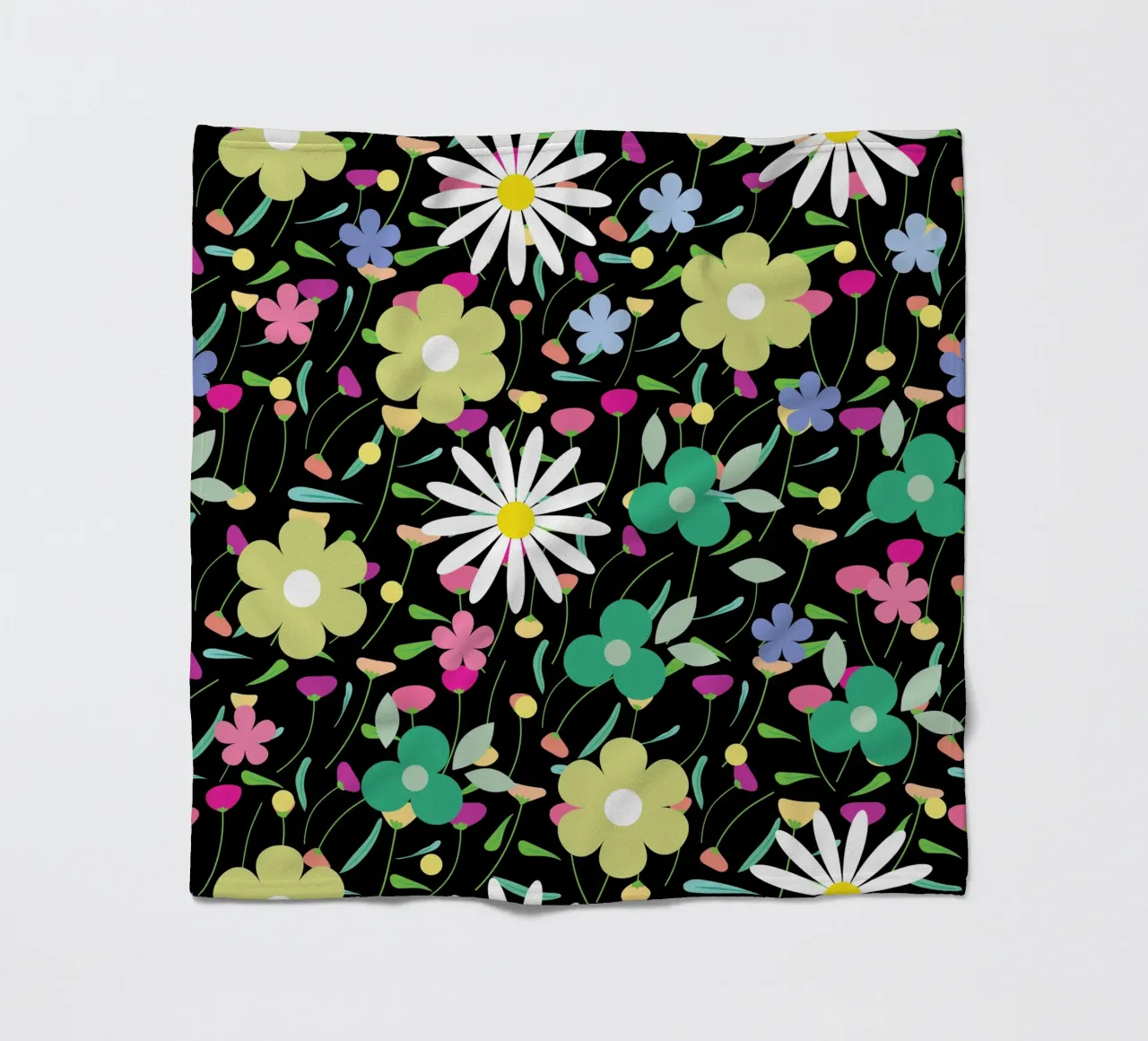 Botanisches Muster 26 Fleecedecke von Little Dean