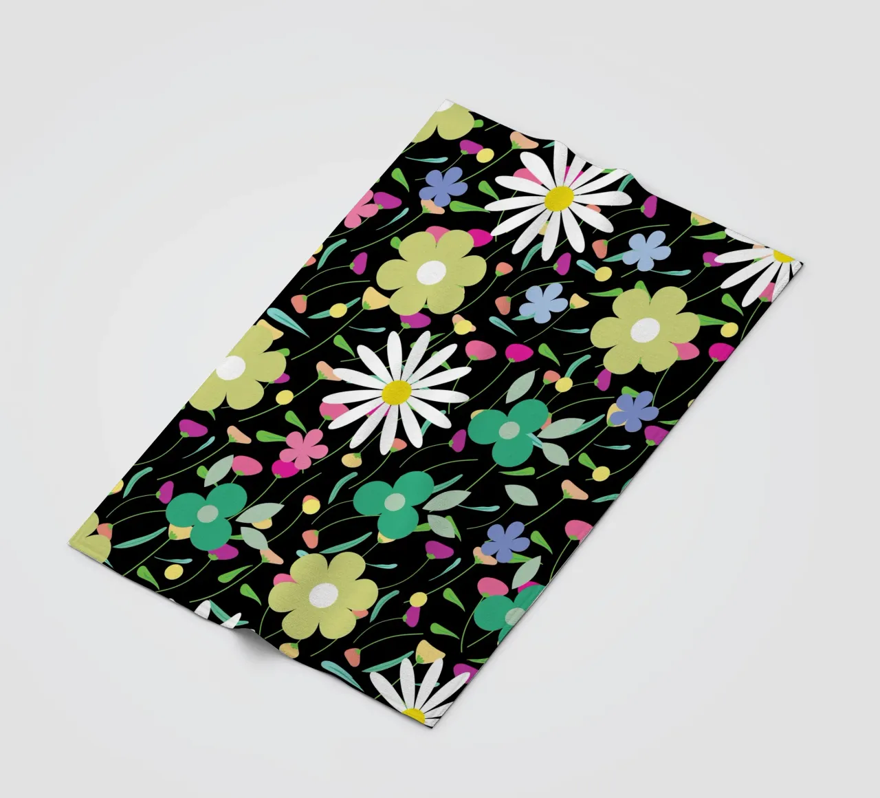 Botanisches Muster 26 Fleecedecke von Little Dean