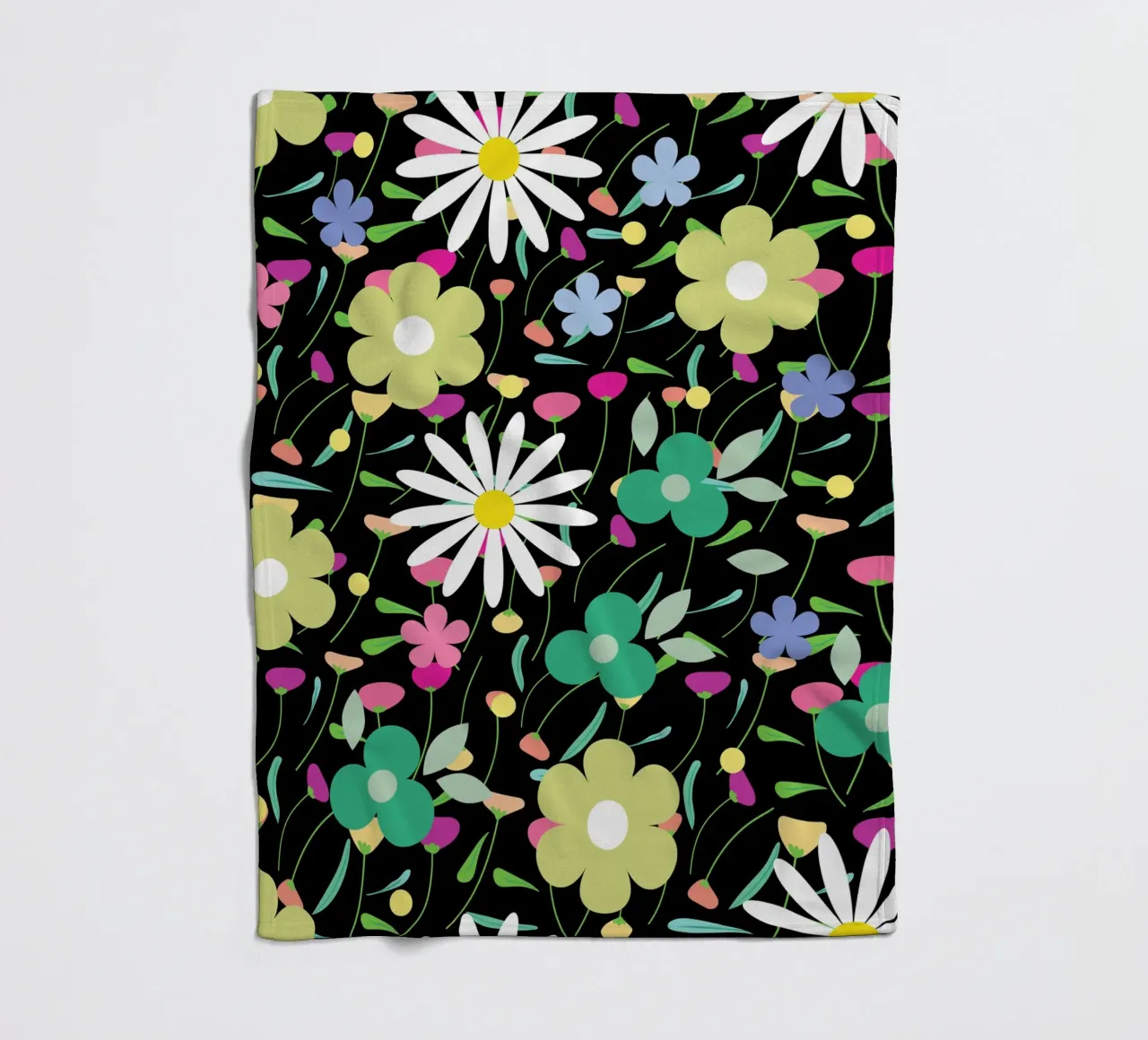 Botanisches Muster 26 Fleecedecke von Little Dean