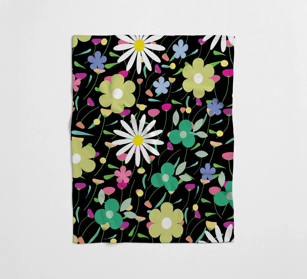 Botanisches Muster 26 Fleecedecke von Little Dean