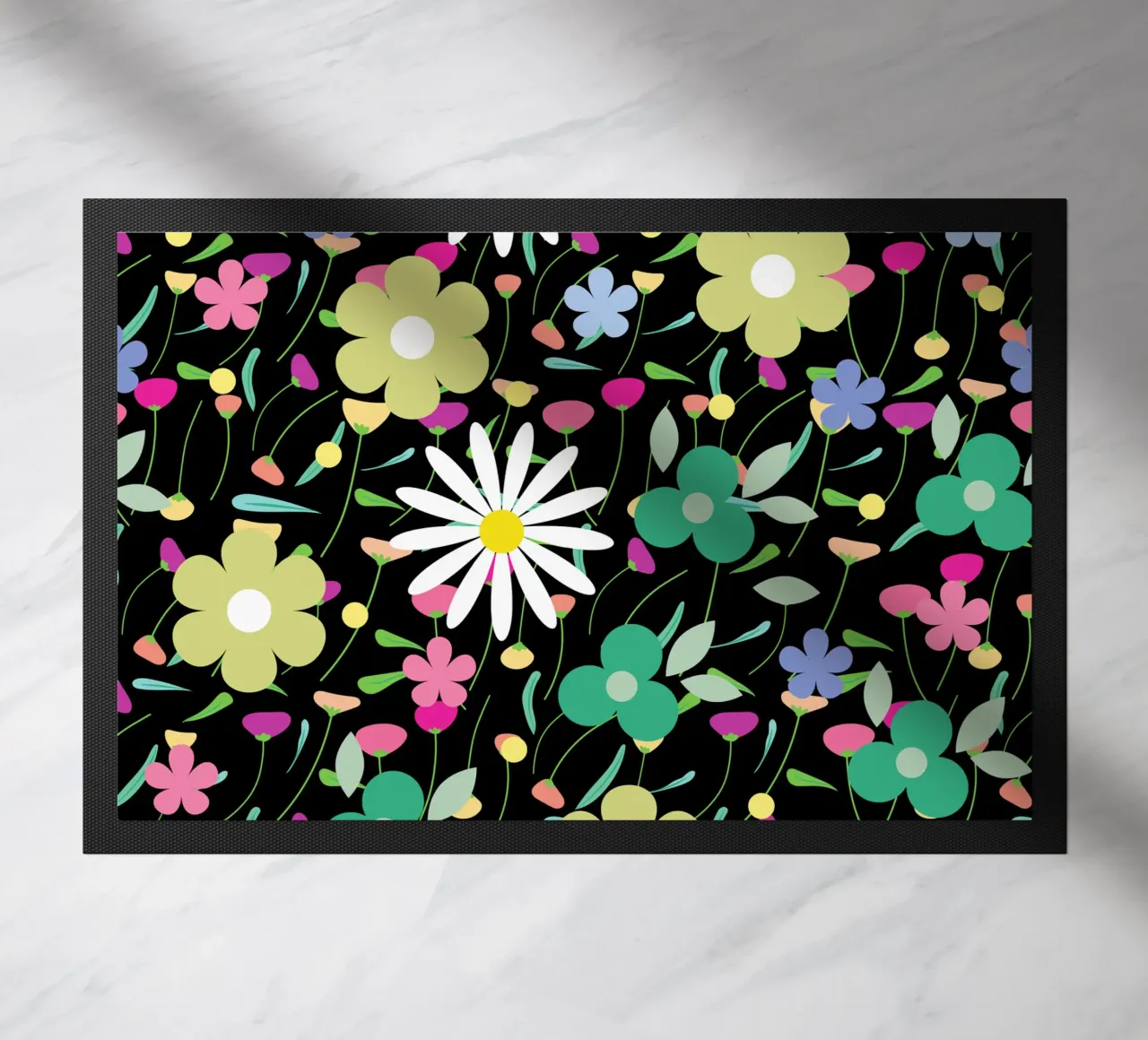 Botanical pattern 26 doormat by Little Dean