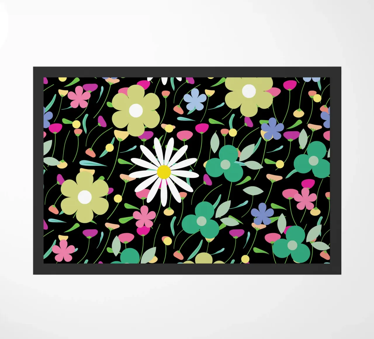Botanical pattern 26 doormat by Little Dean