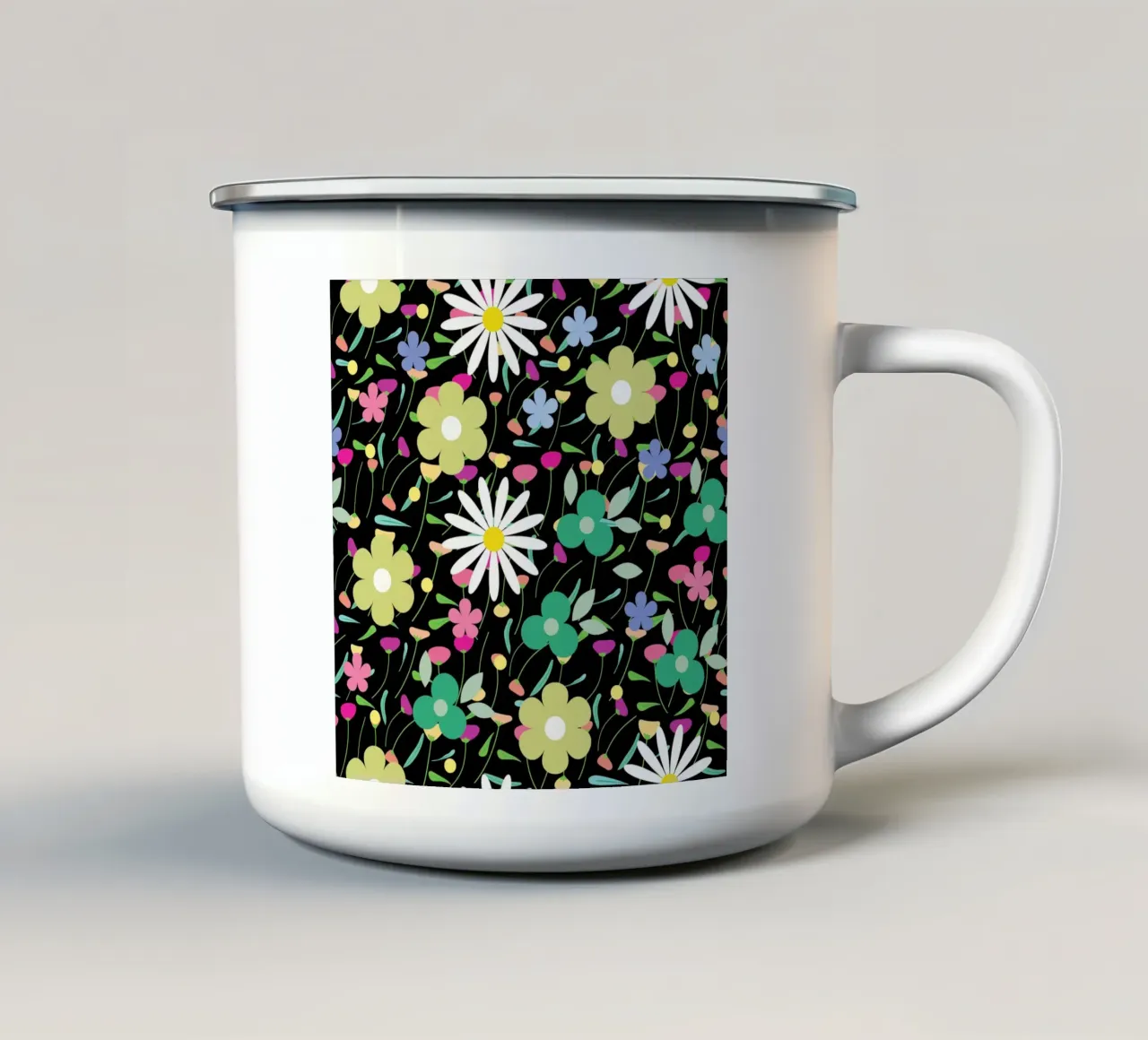 Motivo botanico 26 tazza in smalto da Little Dean