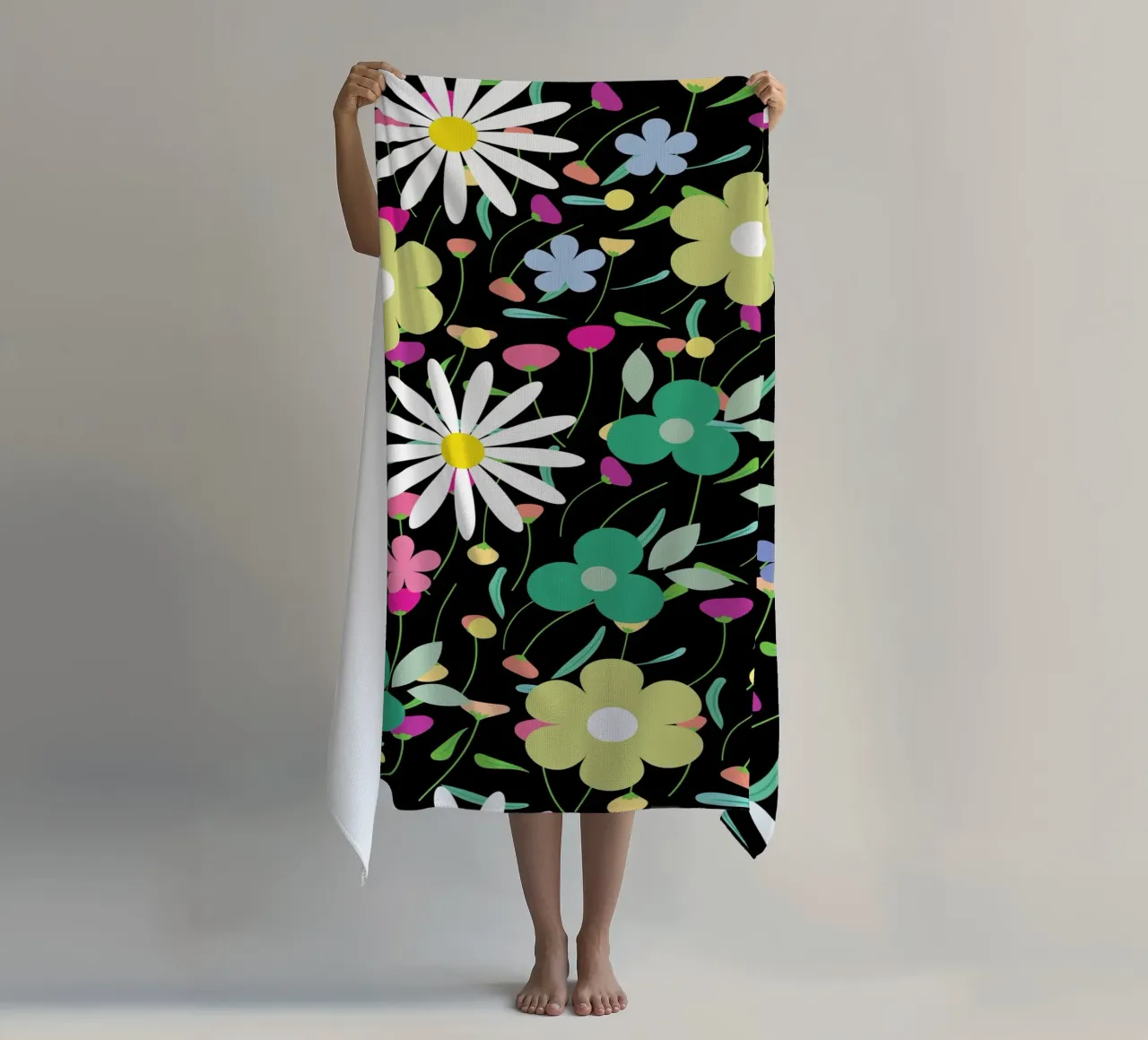 Botanical pattern 26 telo mare da Little Dean