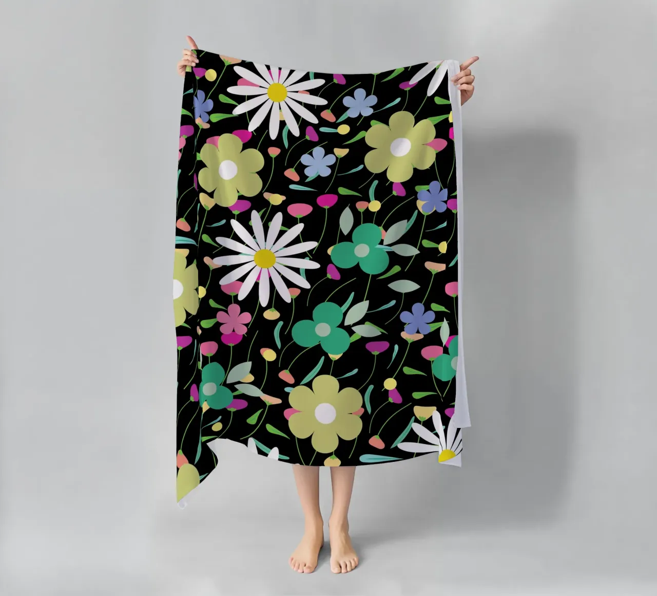 Botanical pattern 26 telo mare da Little Dean