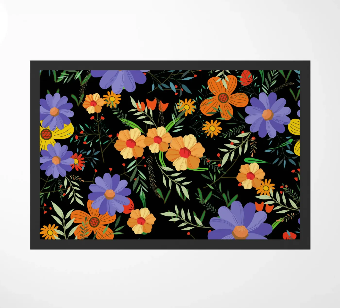 Botanical pattern 27 Fußmatte von Little Dean