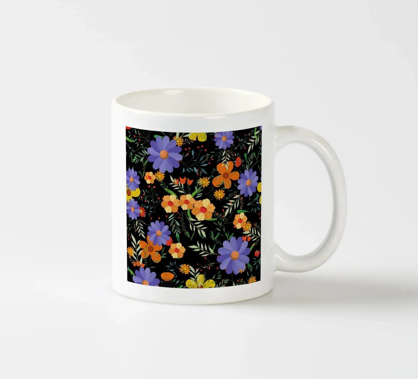 Botanical pattern 27 ceramic mug by Little Dean