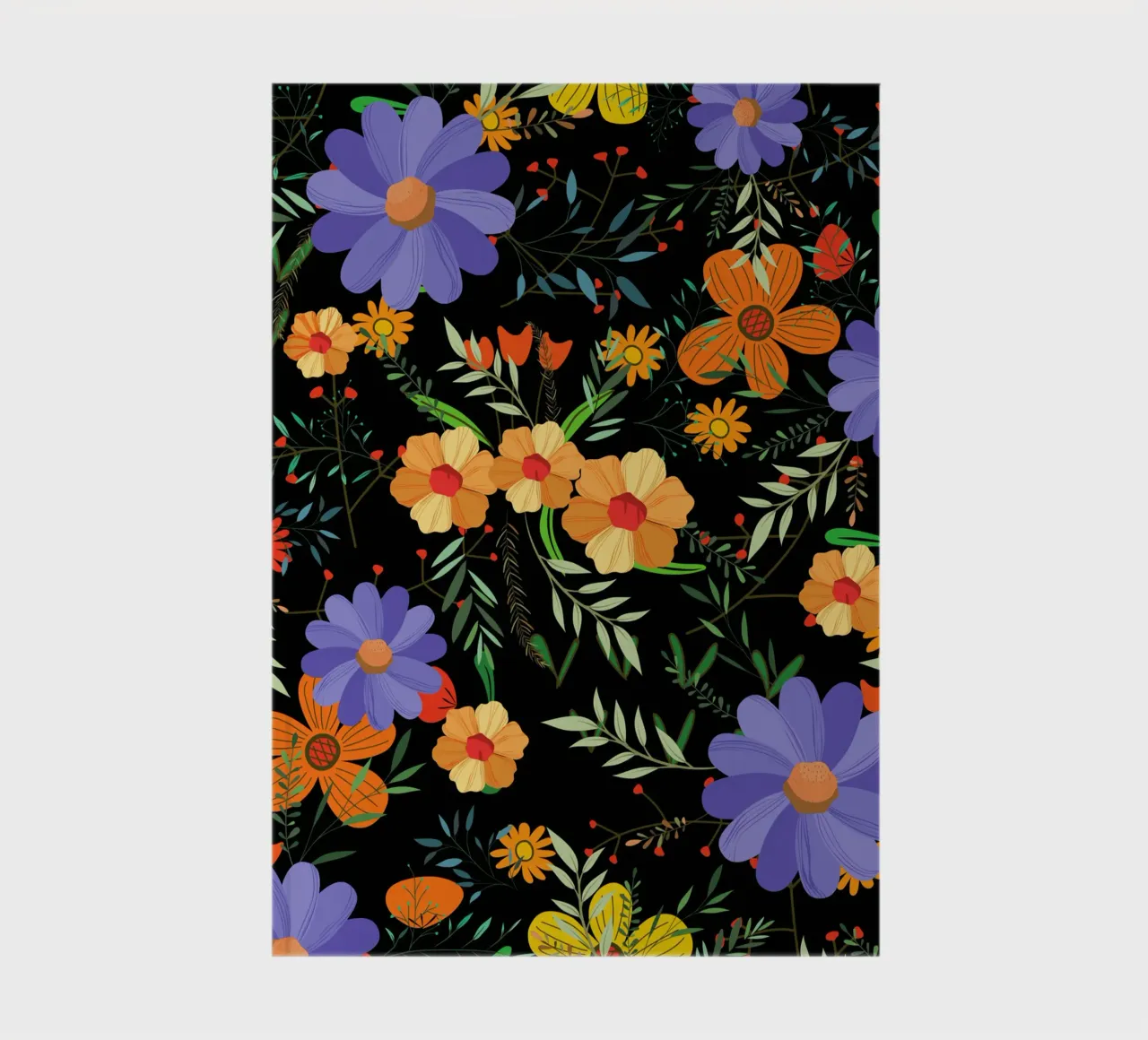 Botanical pattern 27 notebook by Little Dean