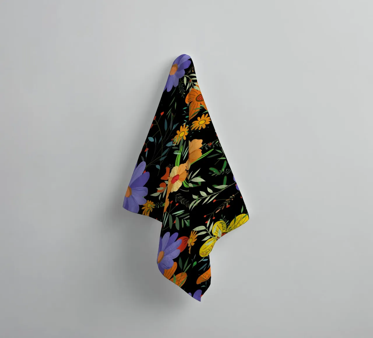 Botanical pattern 27 towel by Little Dean