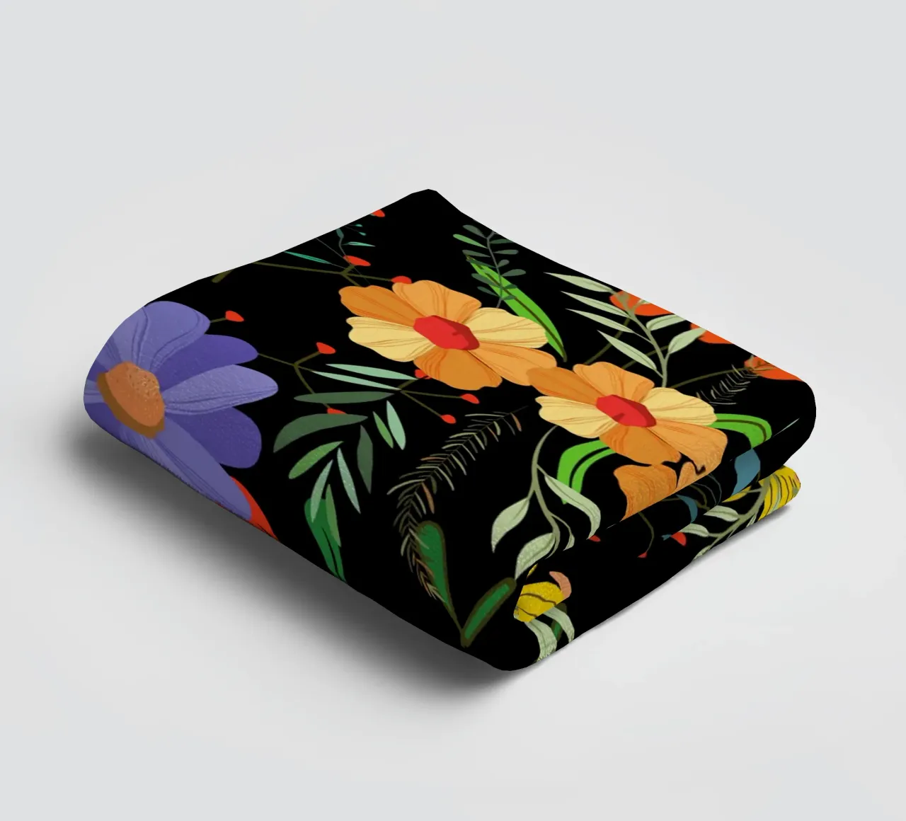 Botanical pattern 27 towel by Little Dean