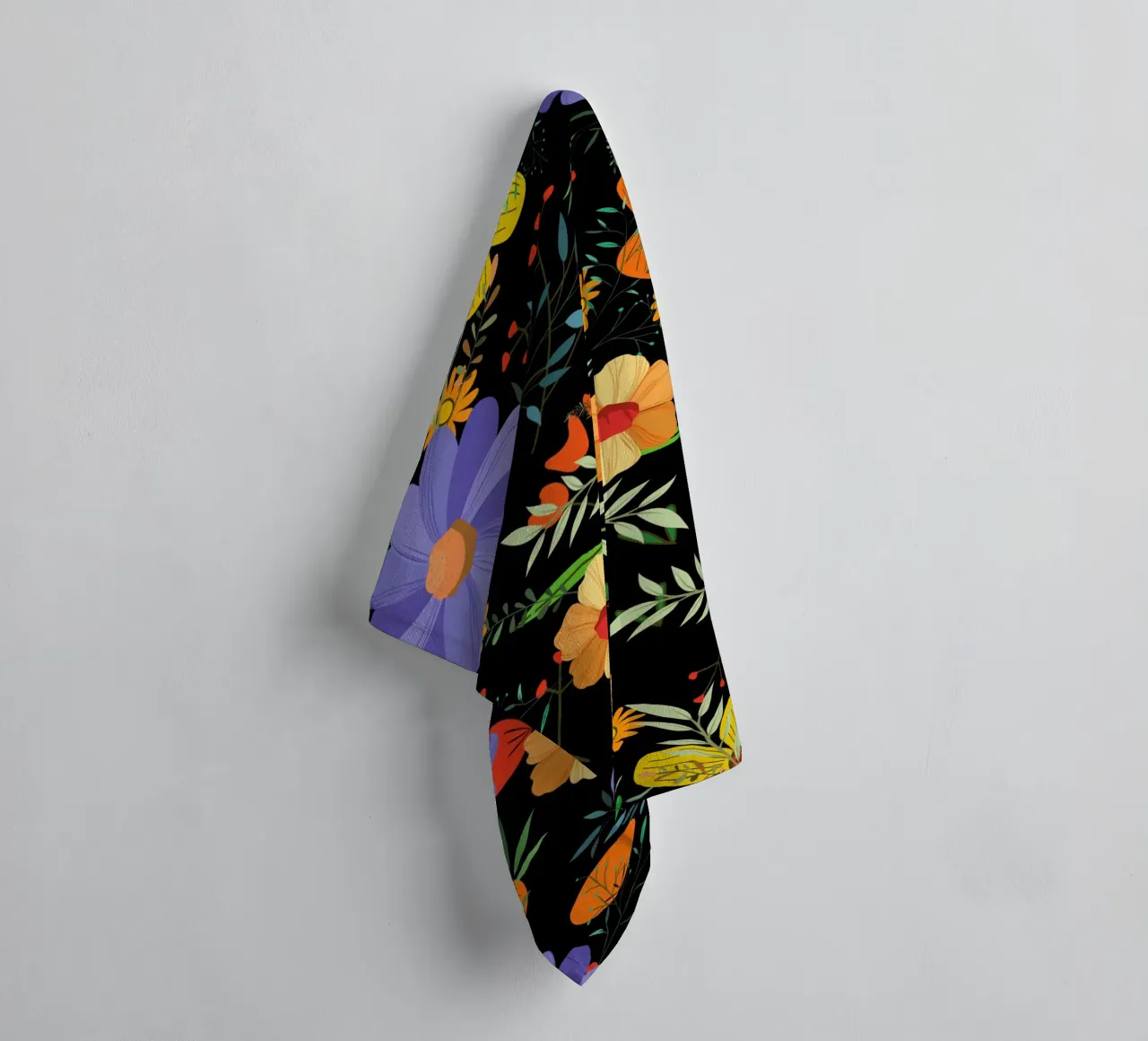 Botanical pattern 27 towel by Little Dean