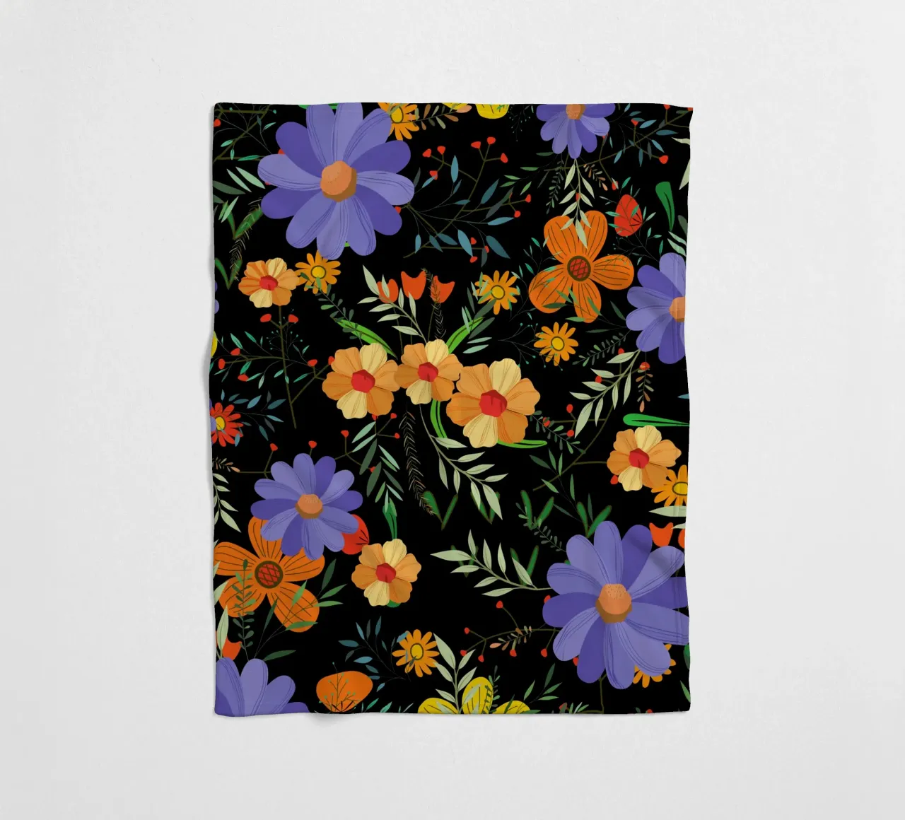 Botanisches Muster 27 Fleecedecke von Little Dean