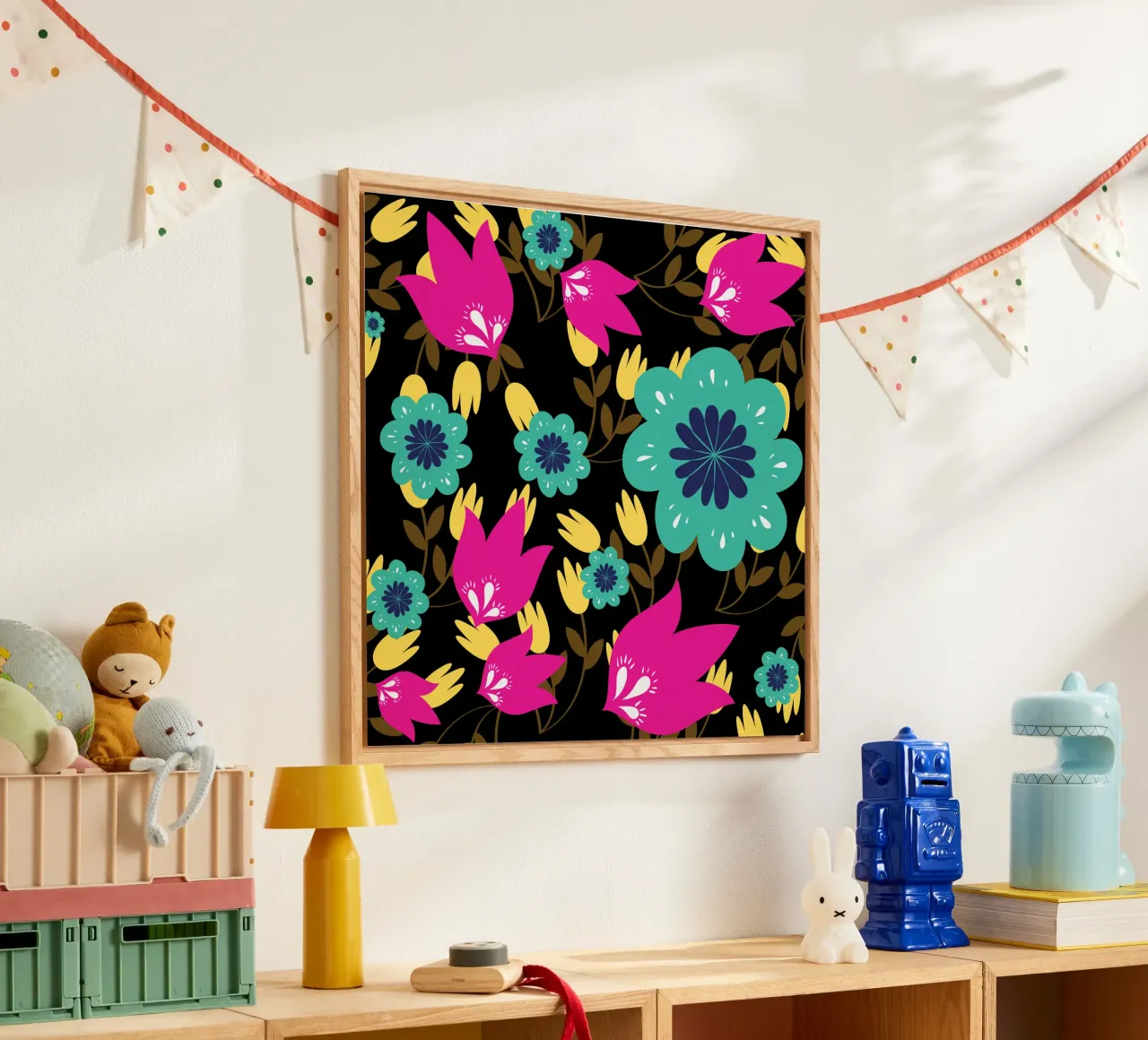 Botanical pattern 28 acrylic glass by Little Dean