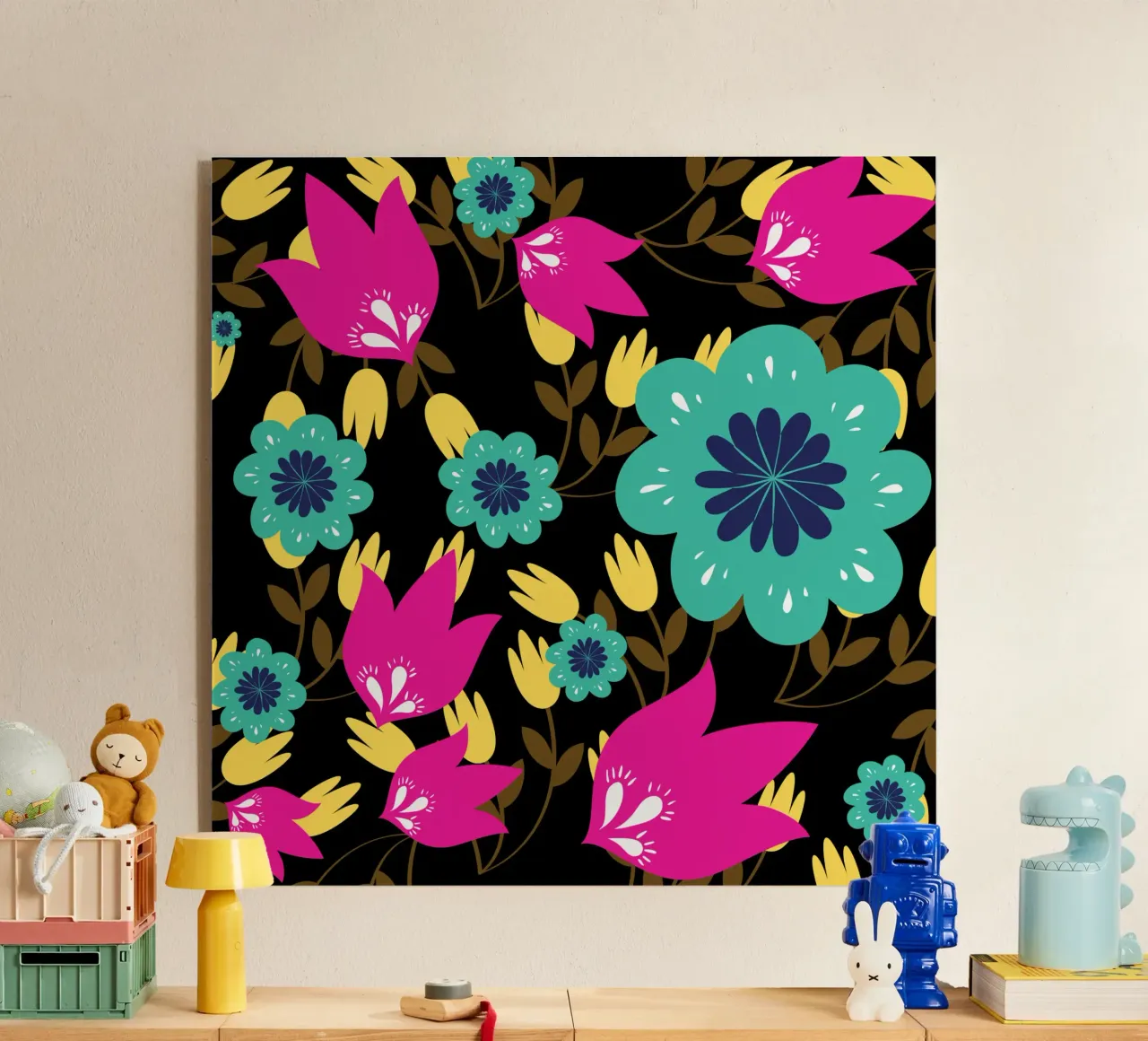 Botanical pattern 28 acrylic glass by Little Dean