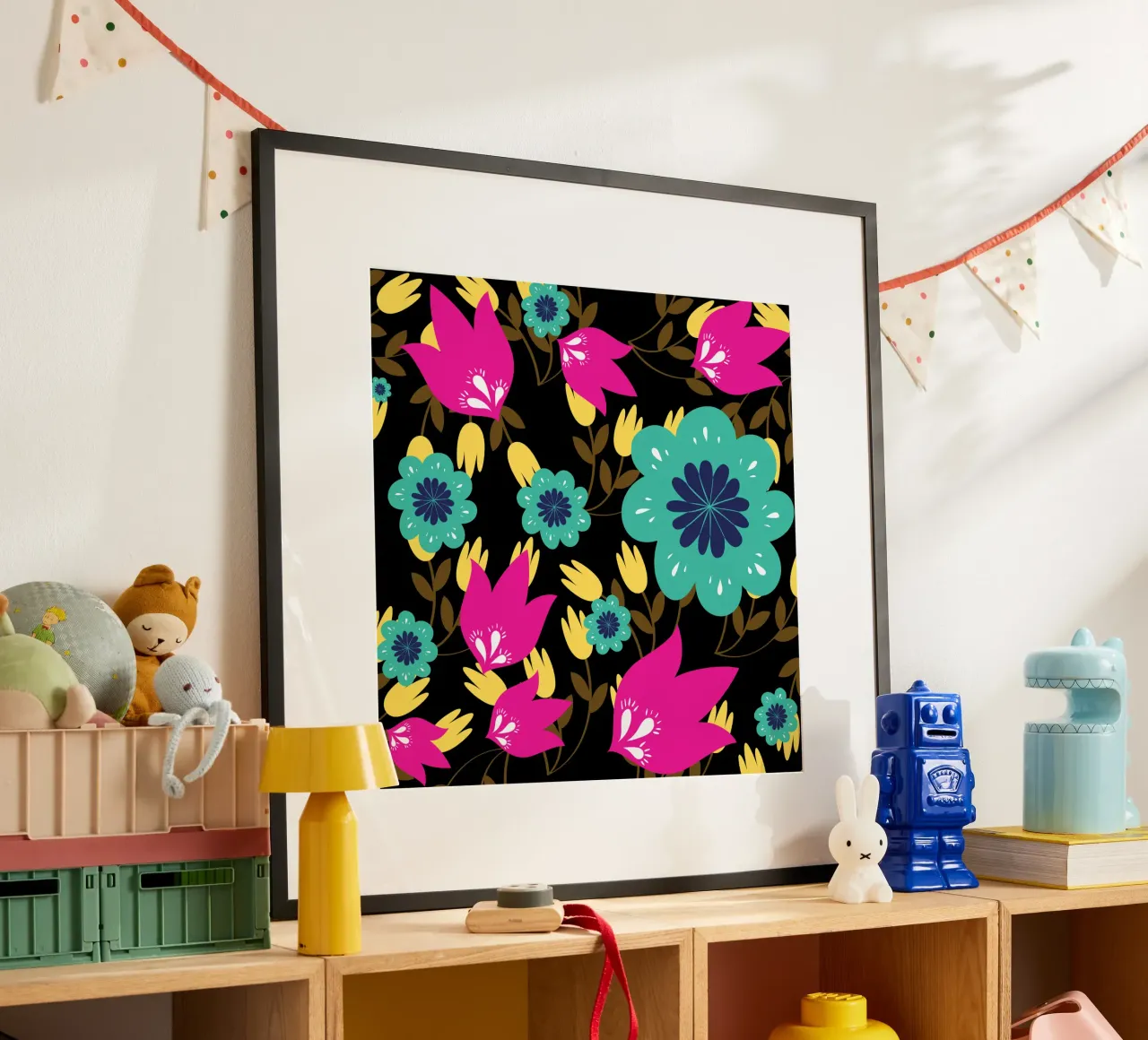 Botanical pattern 28 poster by Little Dean