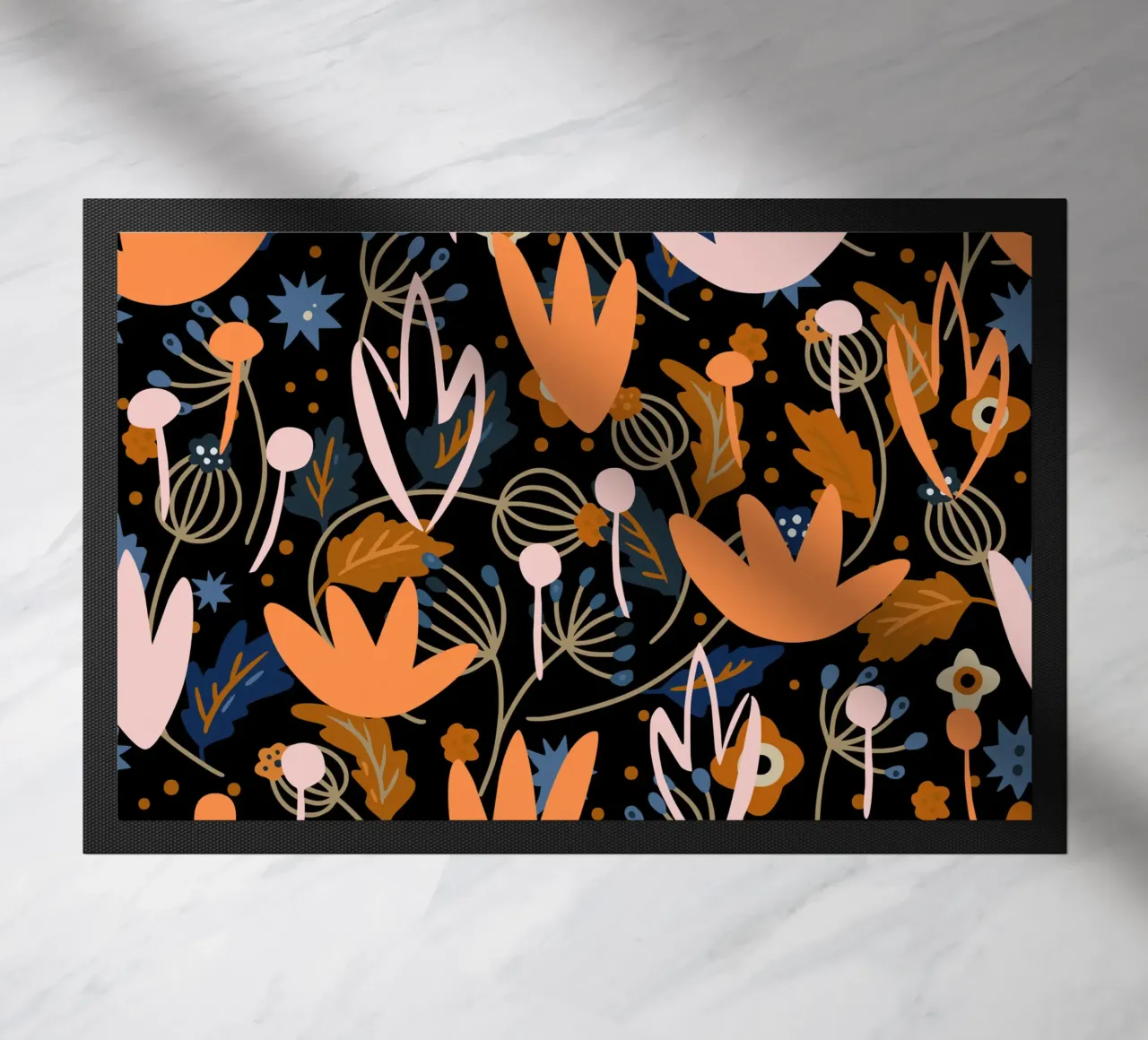 Botanical pattern 29 doormat by Little Dean