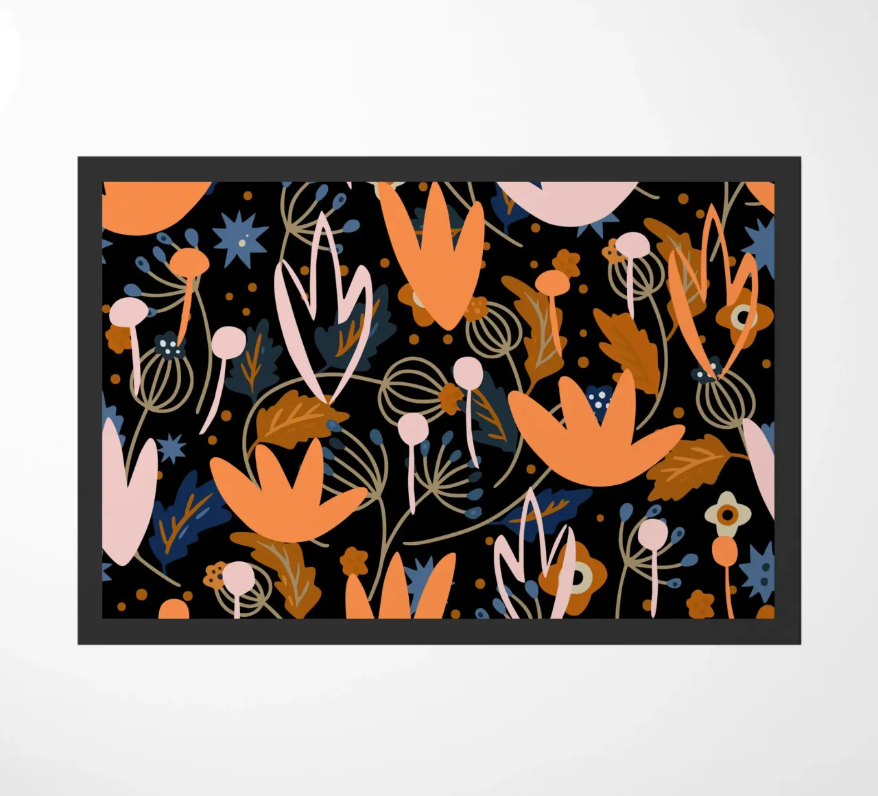 Botanical pattern 29 doormat by Little Dean