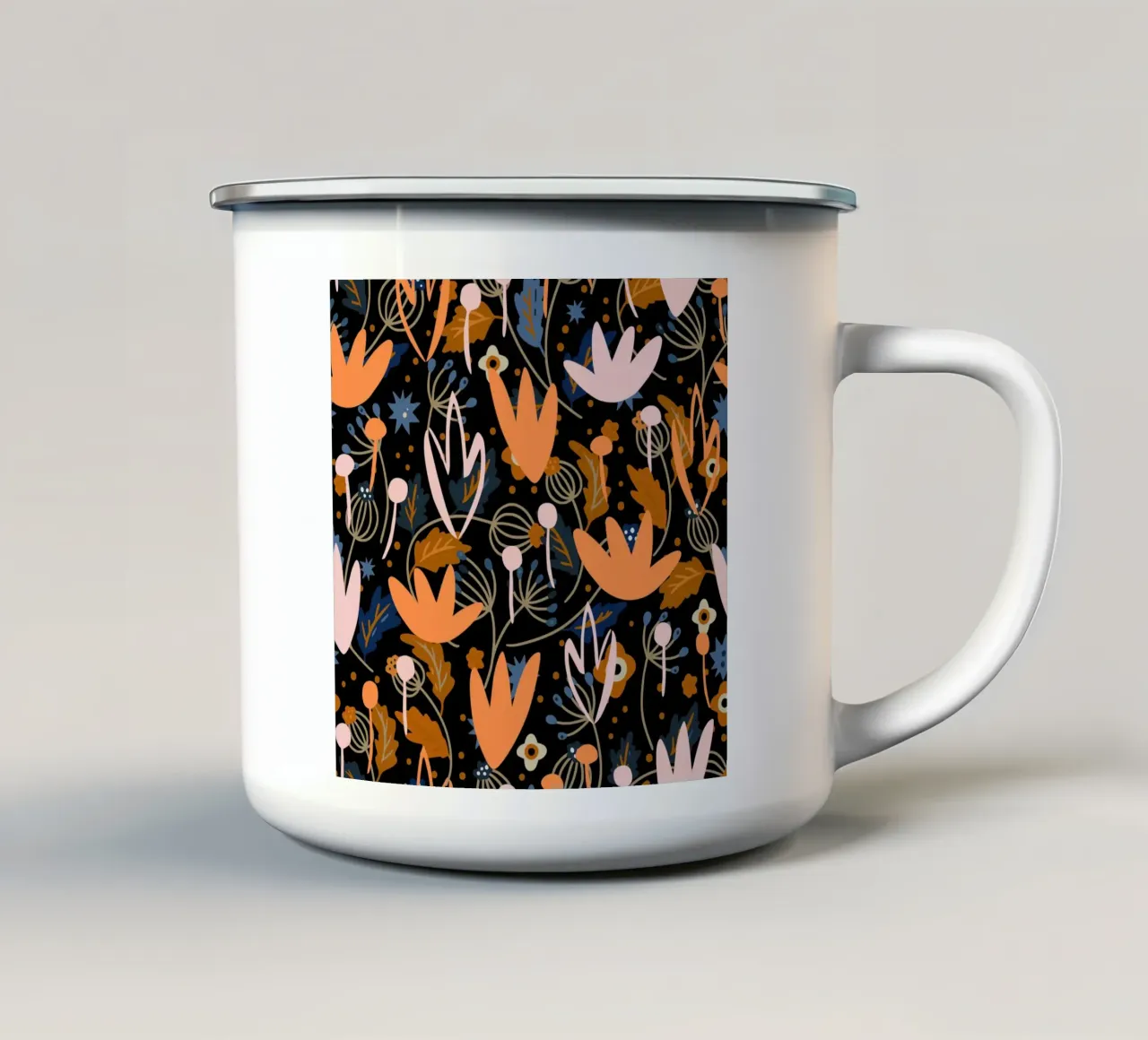 Motivo botanico 29 tazza in smalto da Little Dean