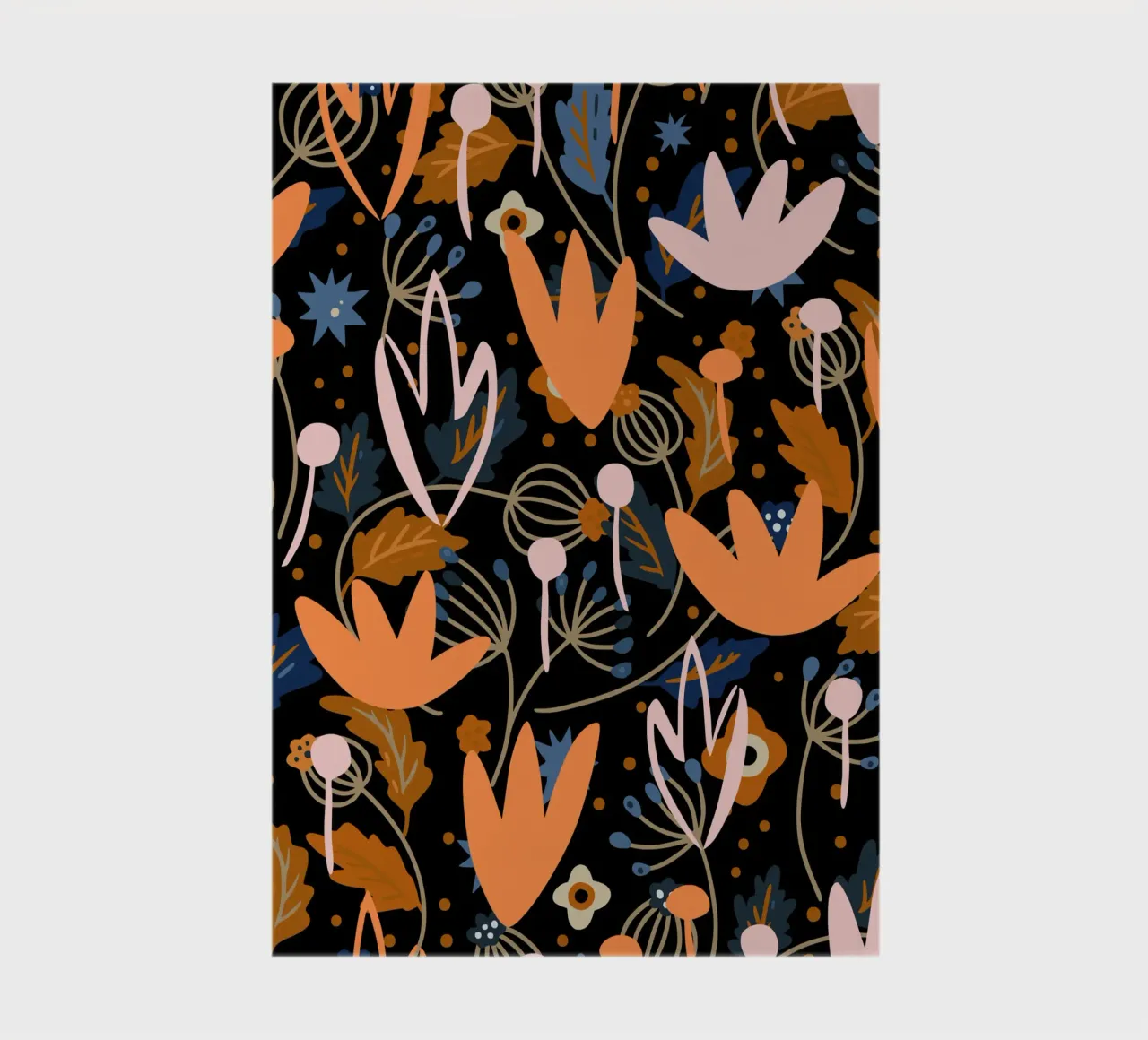 Botanical pattern 29 notebook by Little Dean