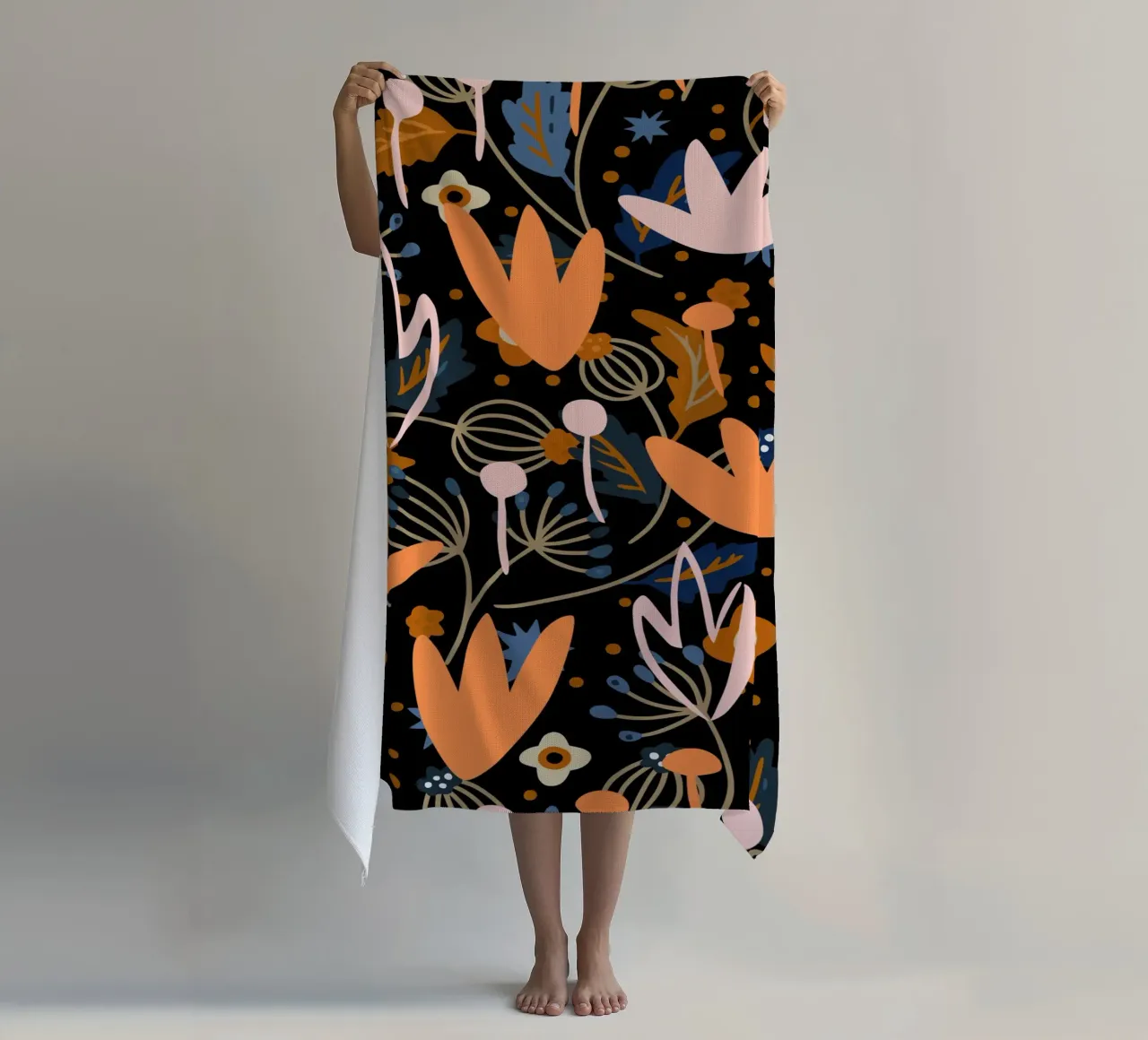 Motivo botanico 29 telo mare da Little Dean