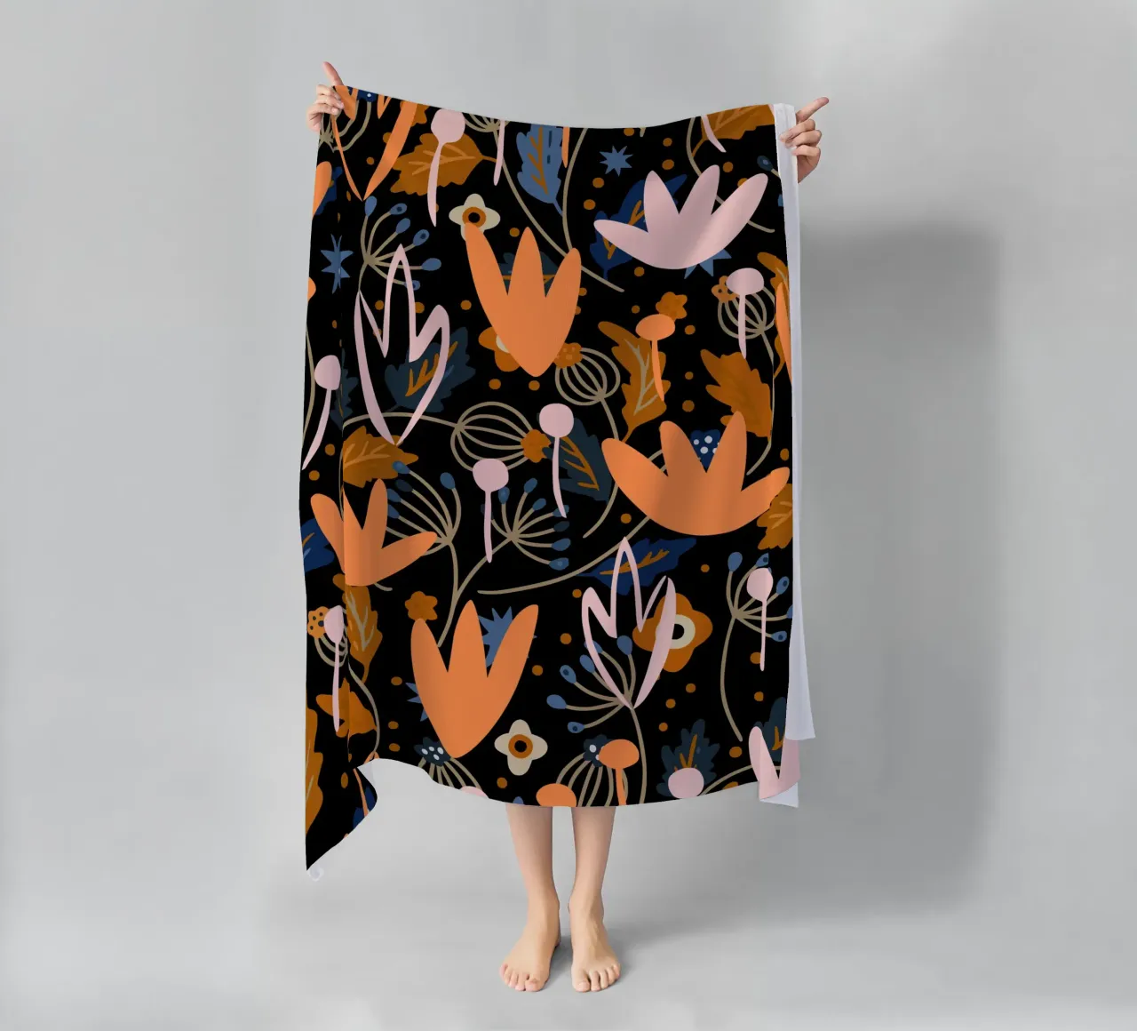 Motivo botanico 29 telo mare da Little Dean