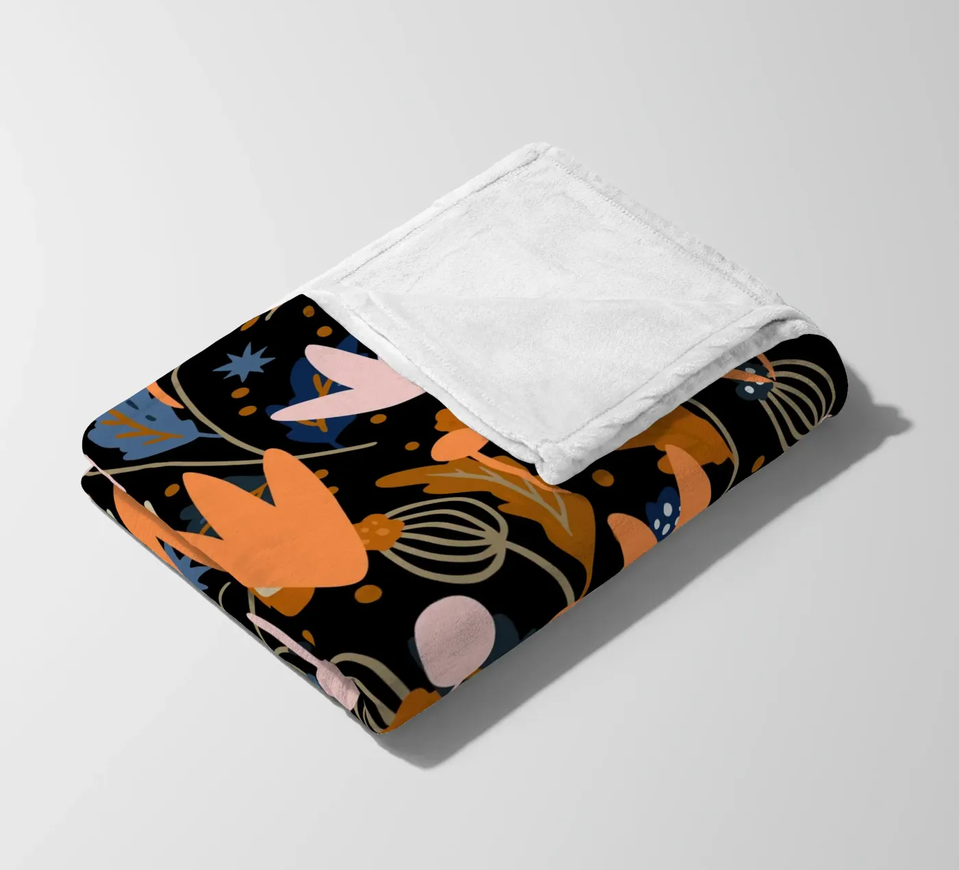 Botanical pattern 29 Fleecedecke von Little Dean