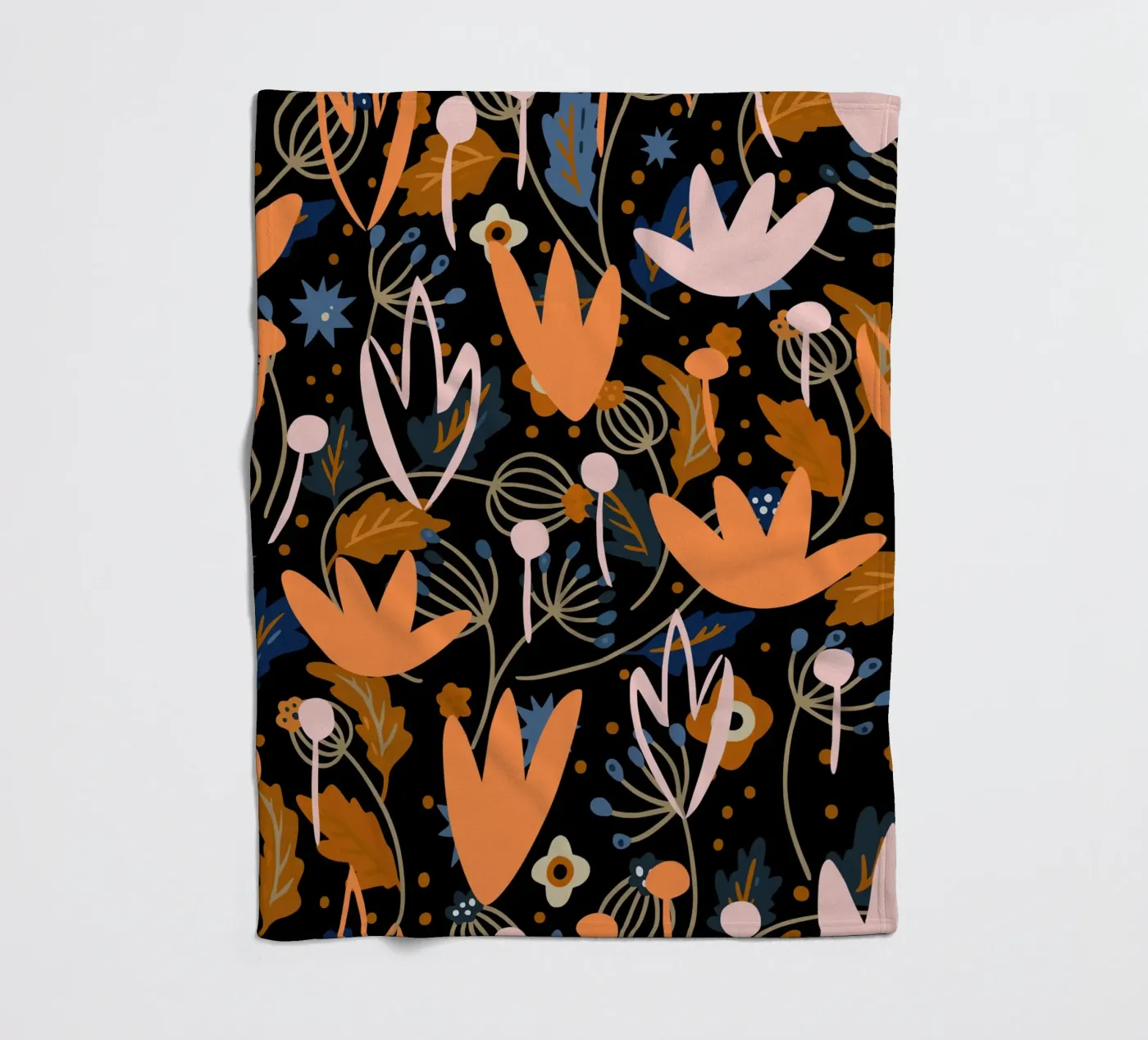 Botanical pattern 29 Fleecedecke von Little Dean