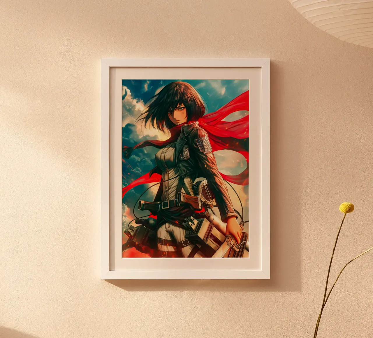 Mikasa Ackerman Attacco su Titano poster da Voxel Visionaries