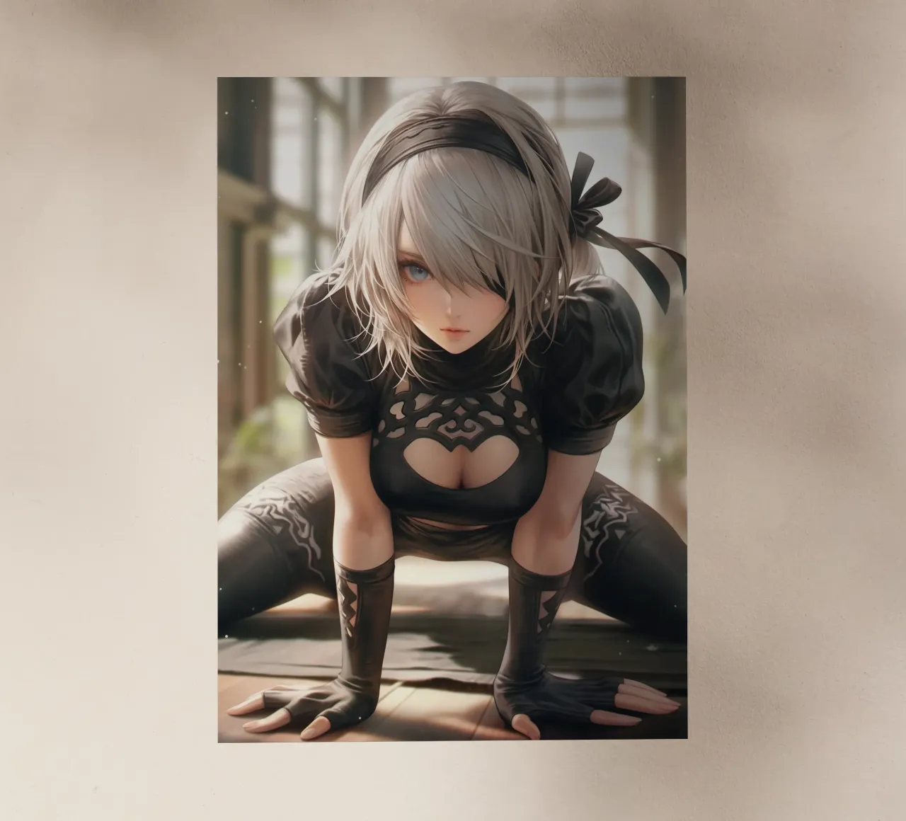 2B Nier Automata pellicola backlit da Voxel Visionaries