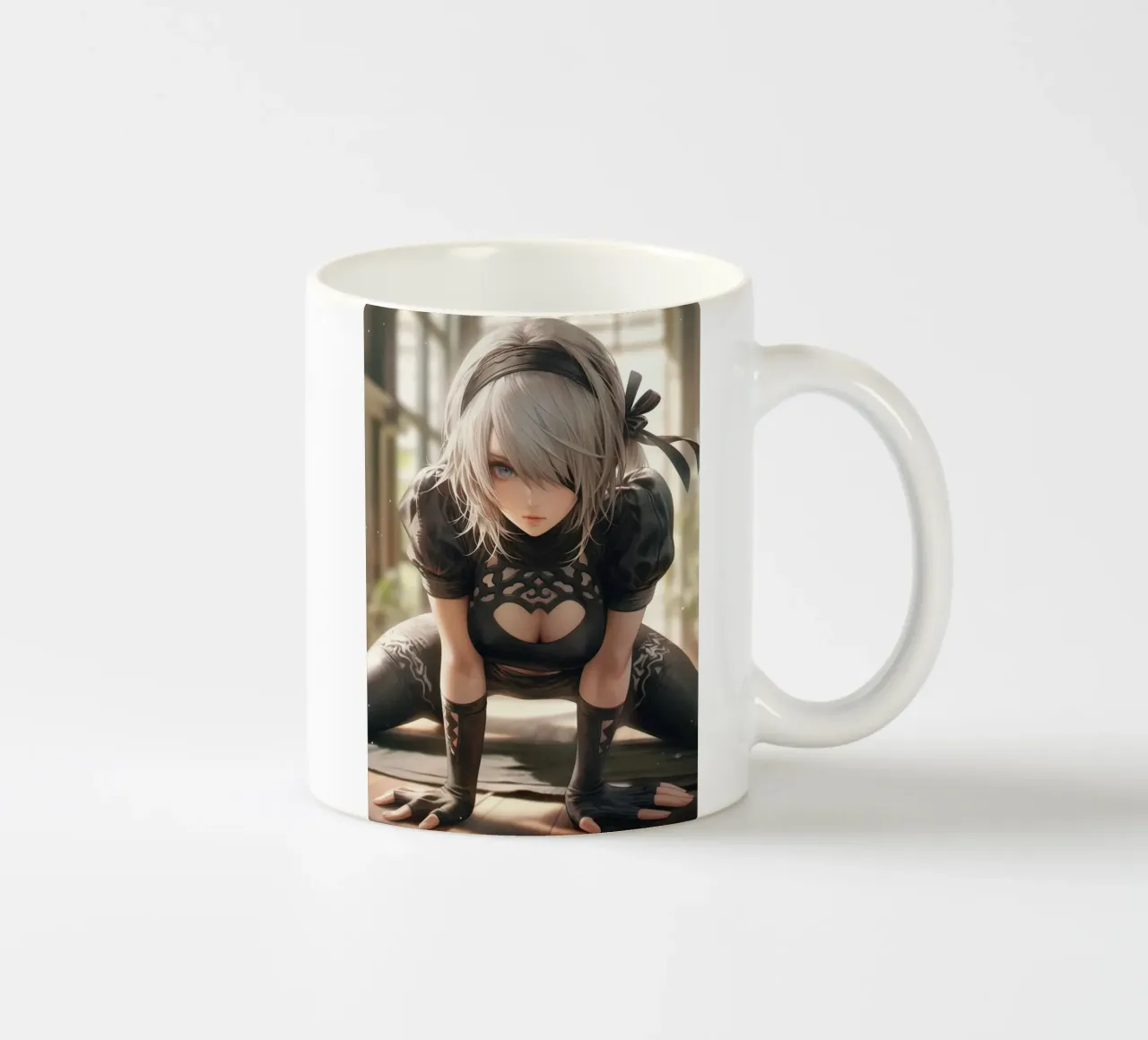 2B Nier Automata tazza in ceramica da Voxel Visionaries