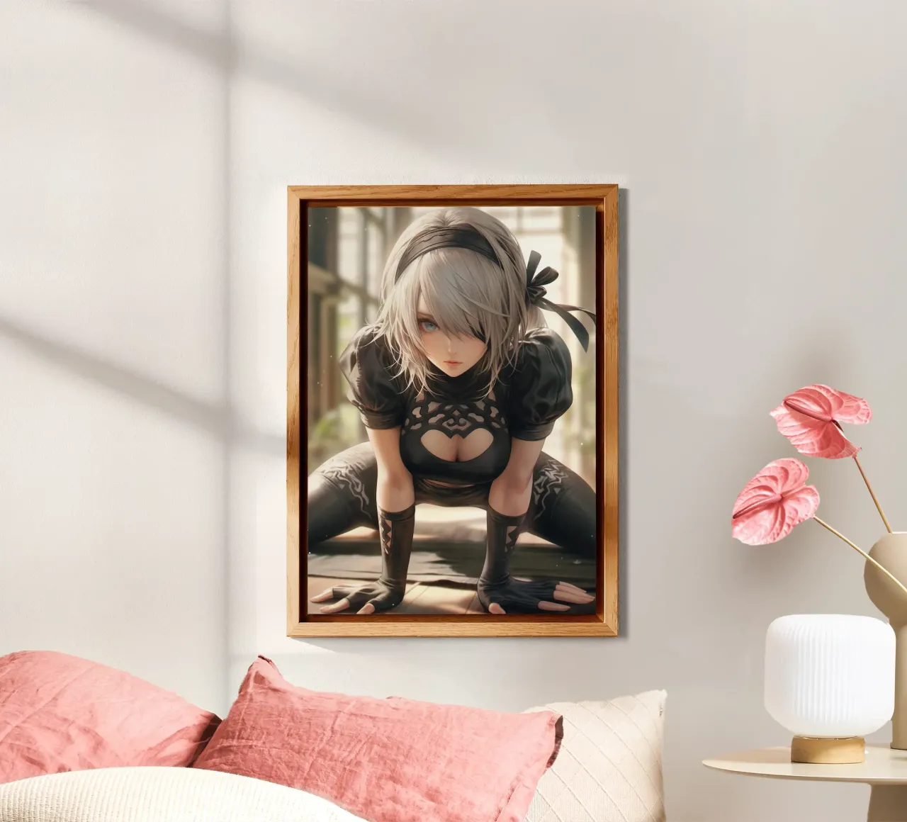 2B Nier Automata alluminio dibond da Voxel Visionaries