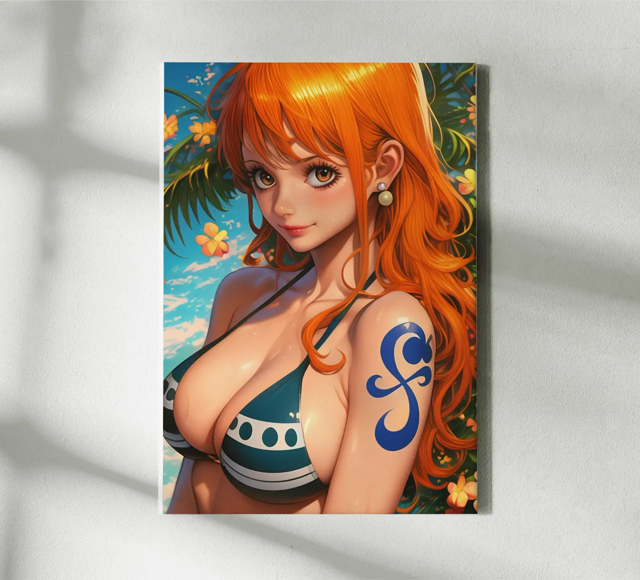 Nami Un pezzo tela con Cornice a cassetta da Voxel Visionaries
