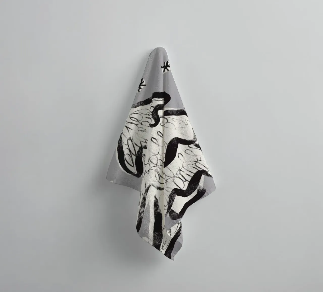 Christmas Tree (Gray) asciugamano da bagno da treechild