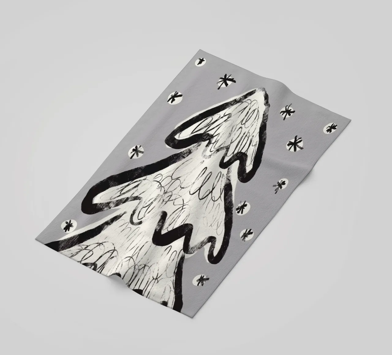 Christmas Tree (Gray) telo mare da treechild