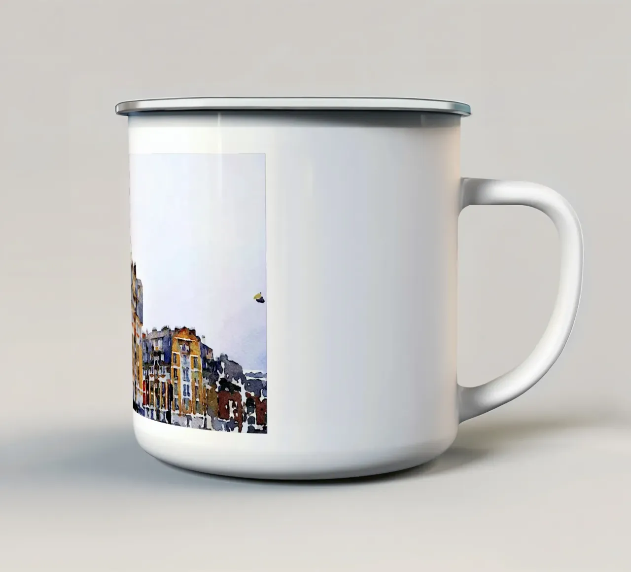 A Parigi tazza in smalto da Massimo Frascogna