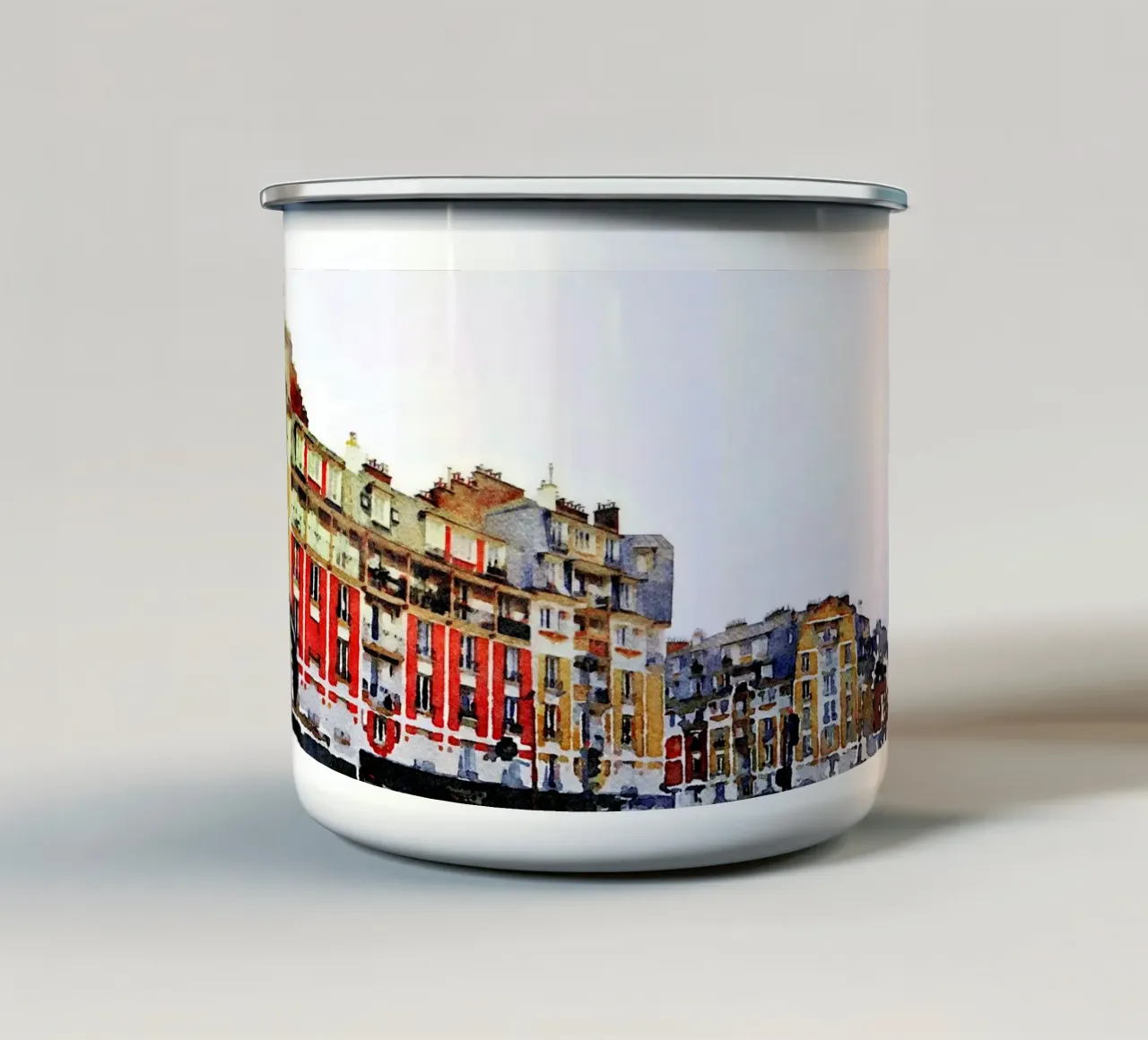 A Parigi tazza in smalto da Massimo Frascogna